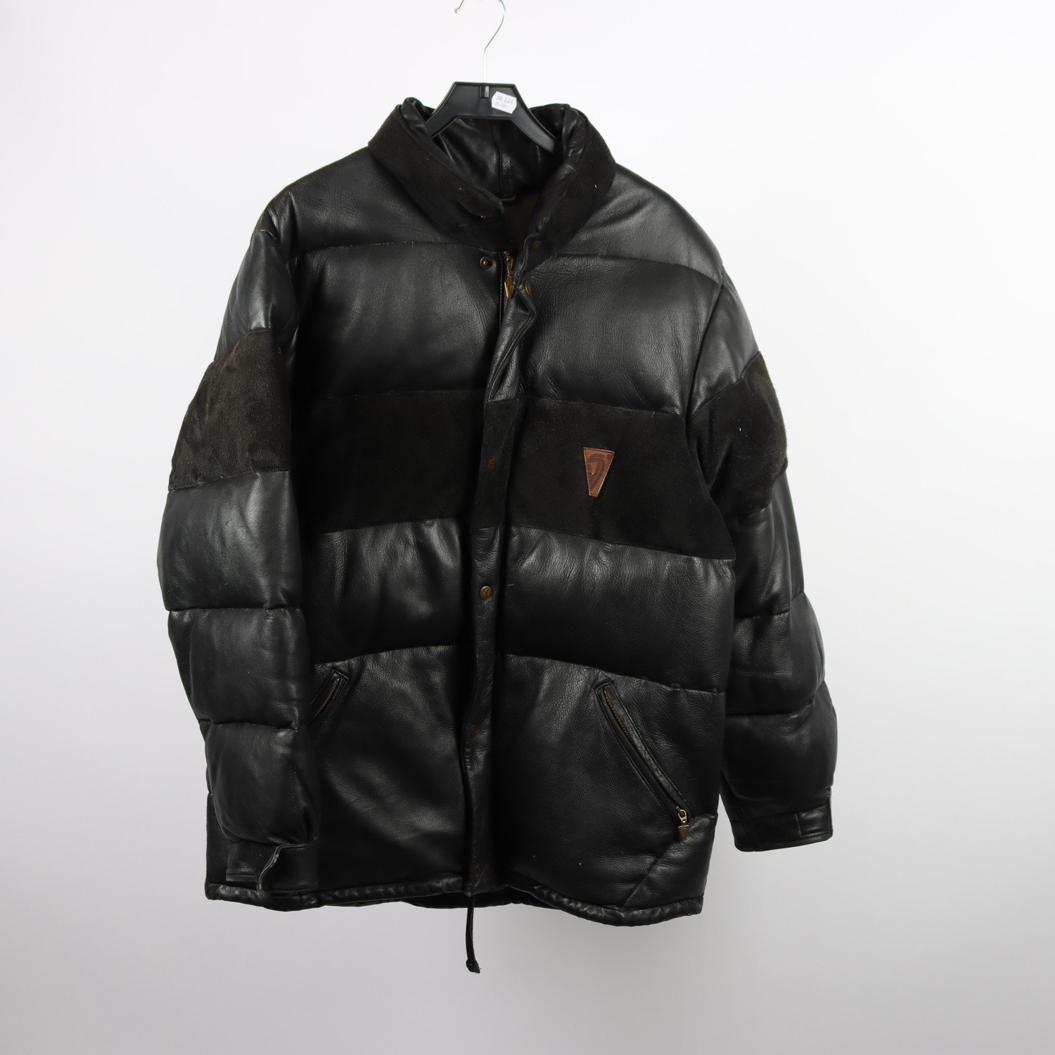 Jacka, De Ski Stefan Vestberg, vintage, läder & dun, stl. XXL