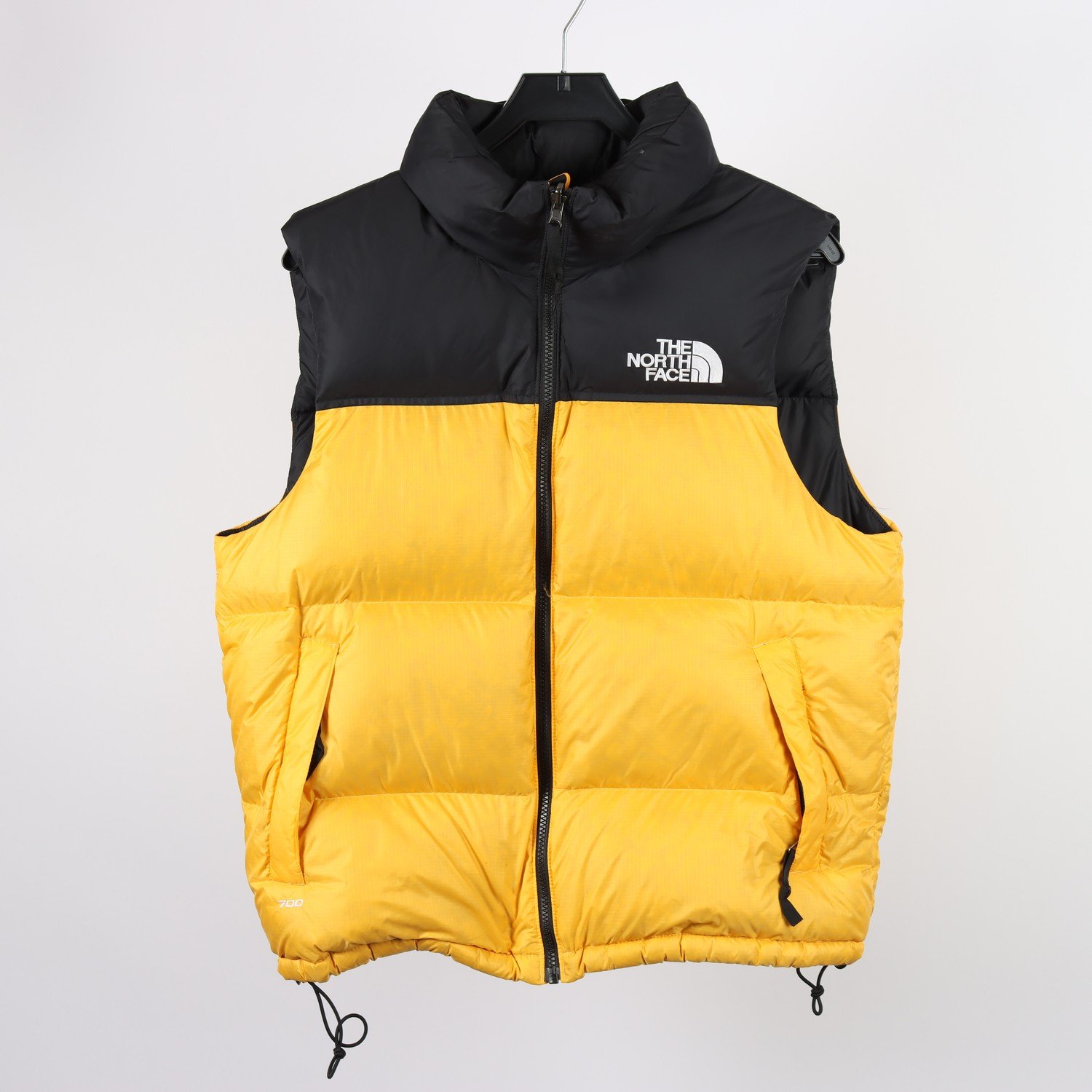 Dunväst, The North Face, gul/svart, stl. M