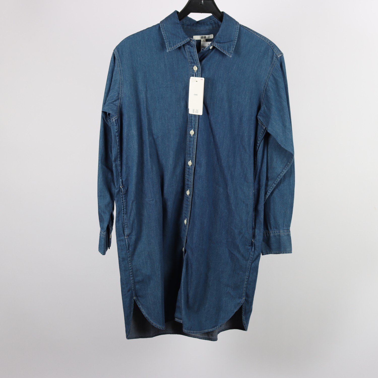 Denim Skjortklänning, Uniqlo, blå, stl. S