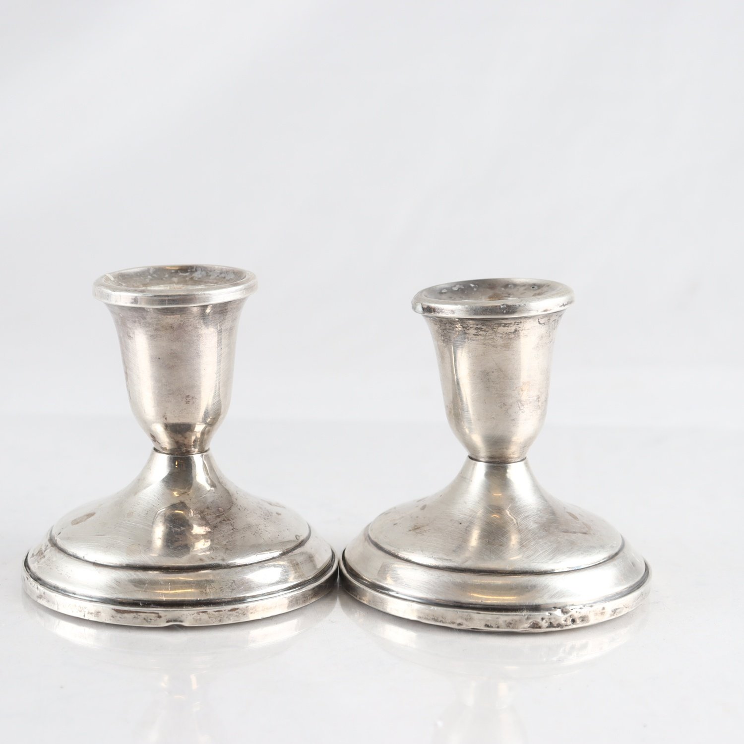 Paret ljusstakar, sterling 700 silver, USA