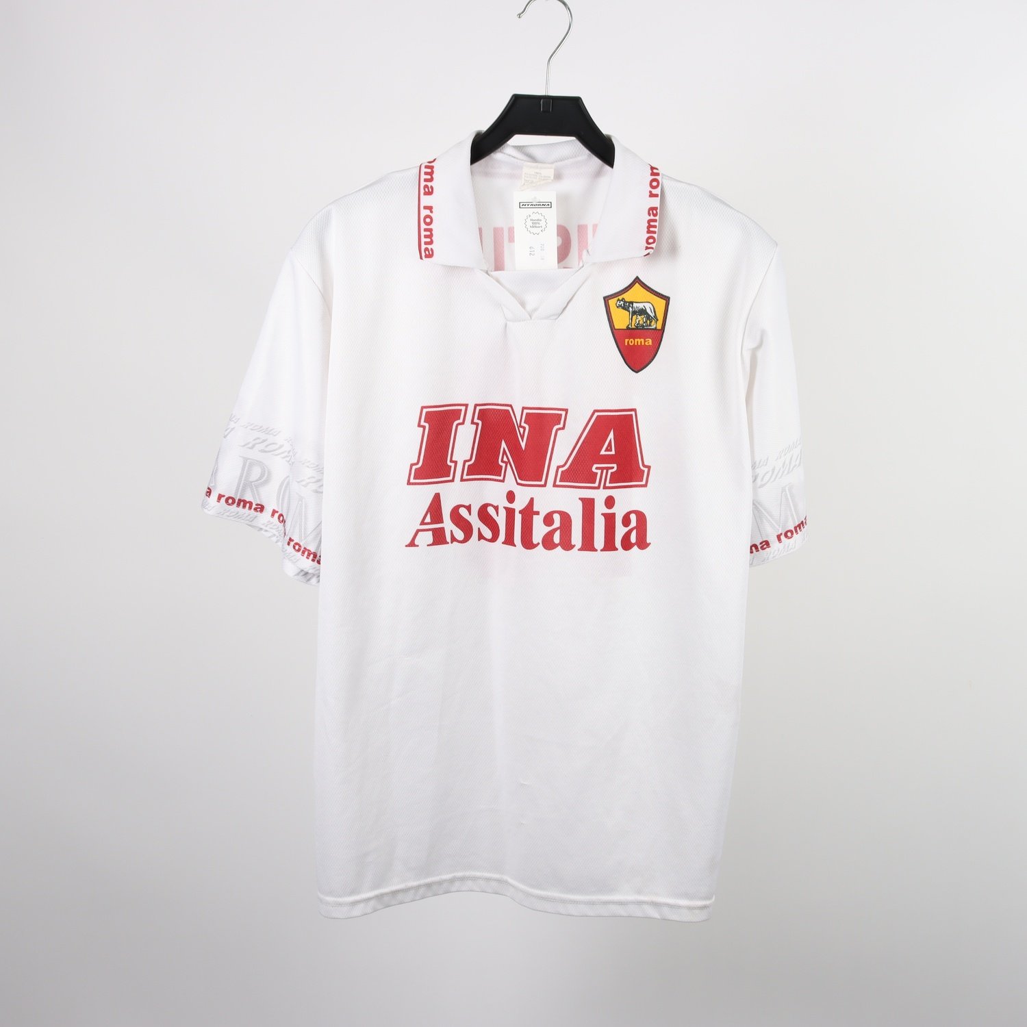 Fotbollströja, Roma, Batistuta, vit, stl. XL.