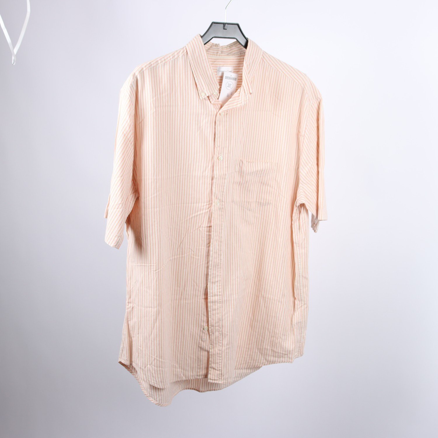 Skjorta, Gant, randig, beige, röd, stl. 2XL.