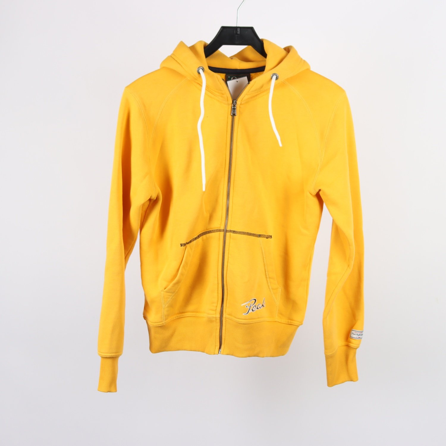Hoodie, Peak Performance, gul, stl. M