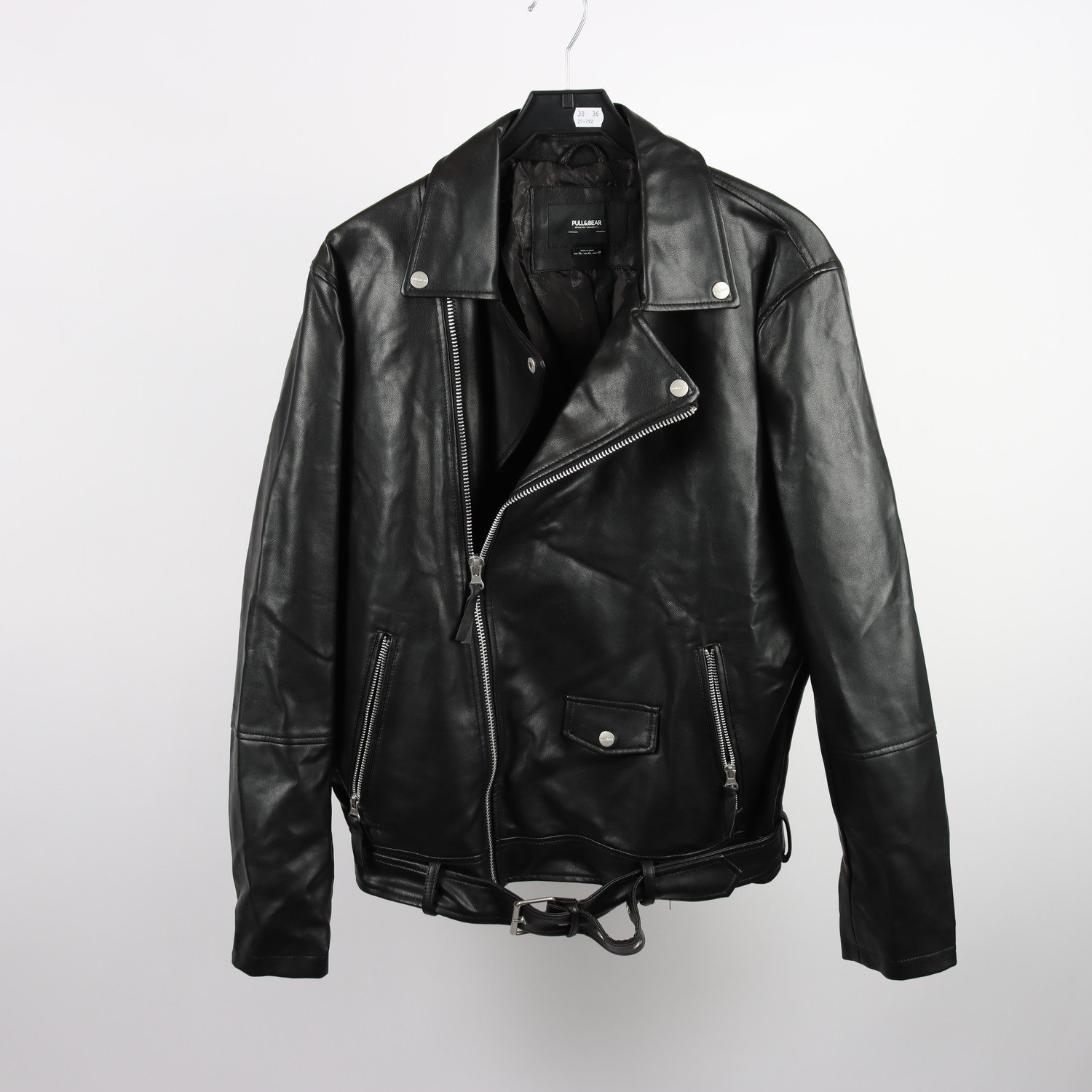 Jacka i läderimitation, Pull & Bear, stl. XL