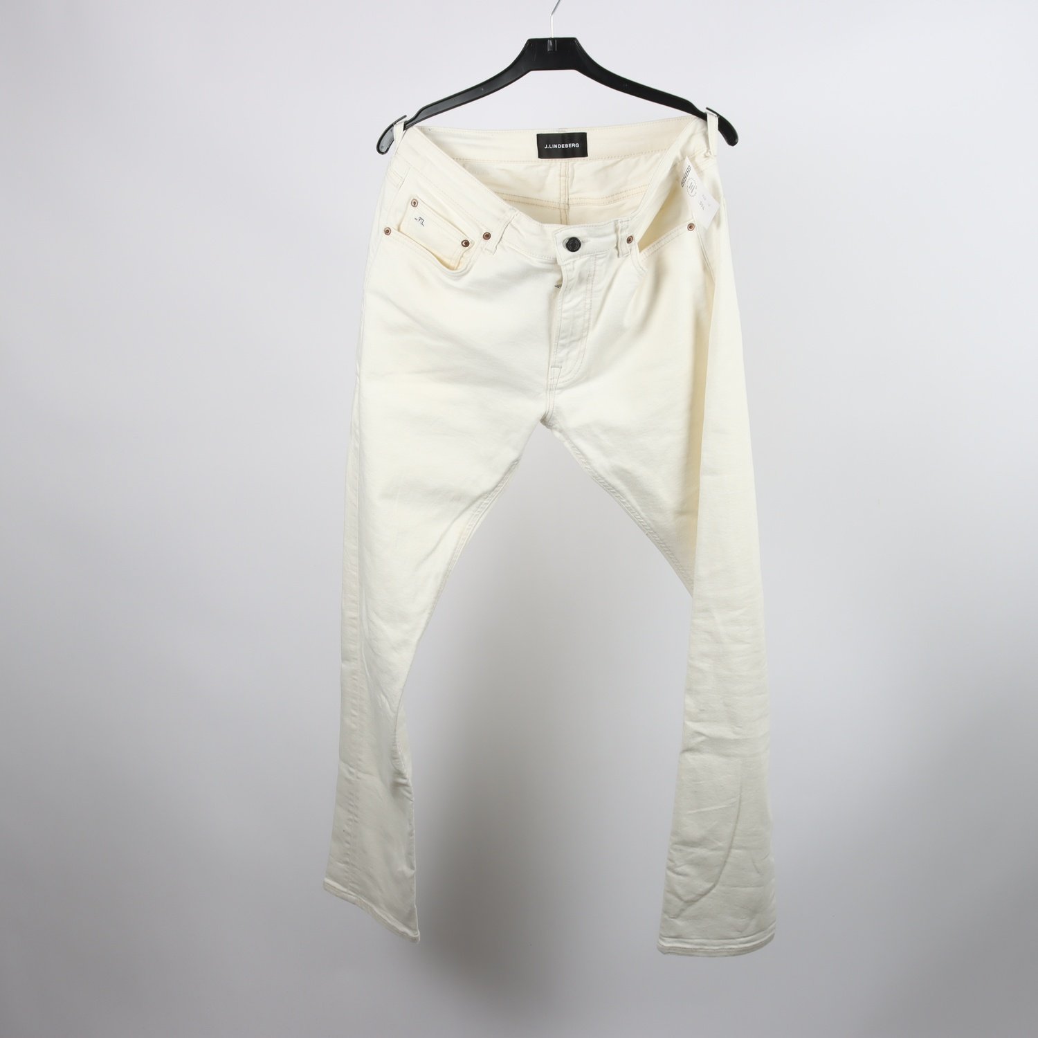 Jeans, J.Lindeberg, TOM, vit, stl. 32/32.