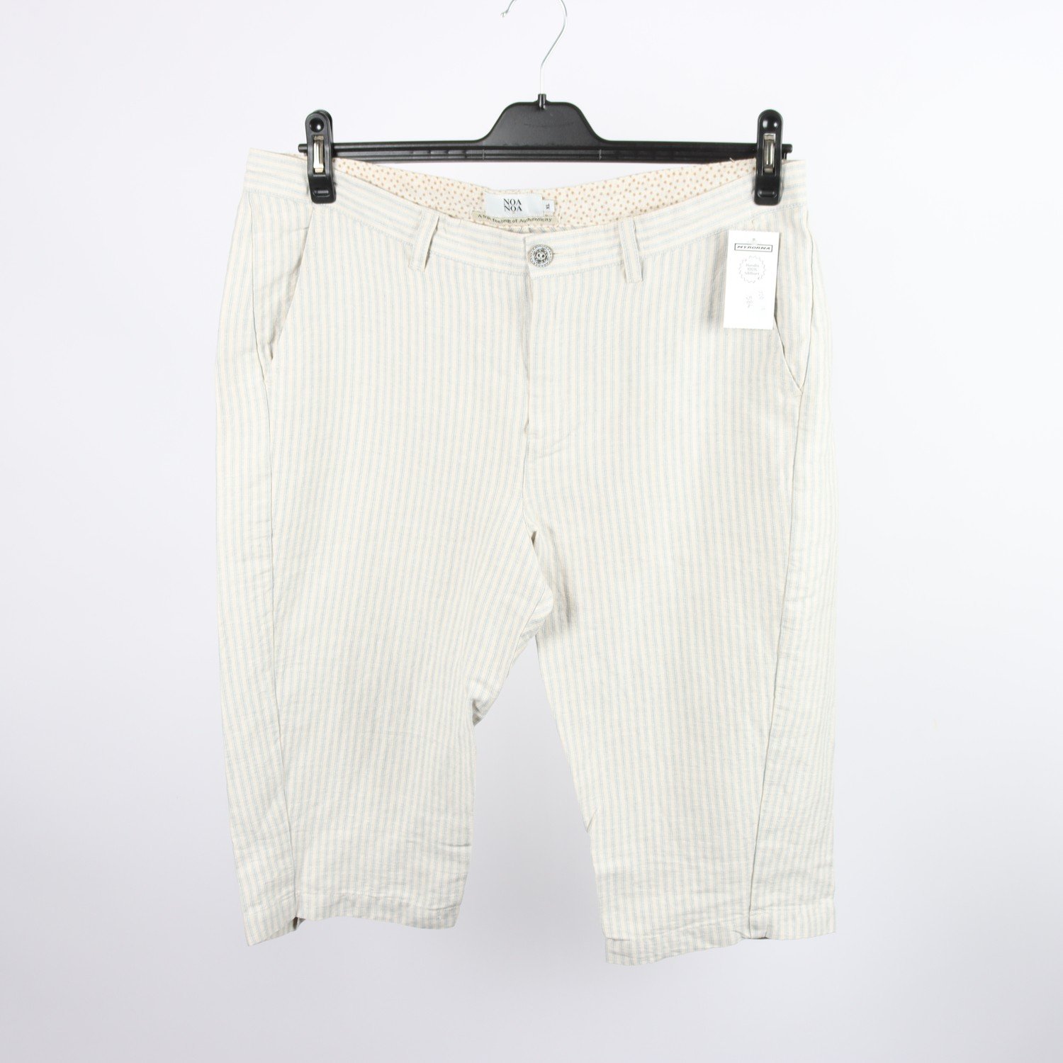 Shorts, Noa Noa, vit, blå, randig, stl. XL.