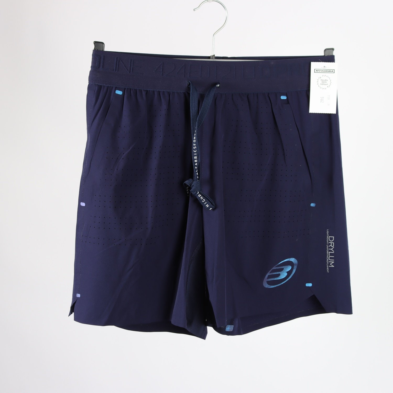 Träningsshorts, Bullpadel, blå, stl. S.