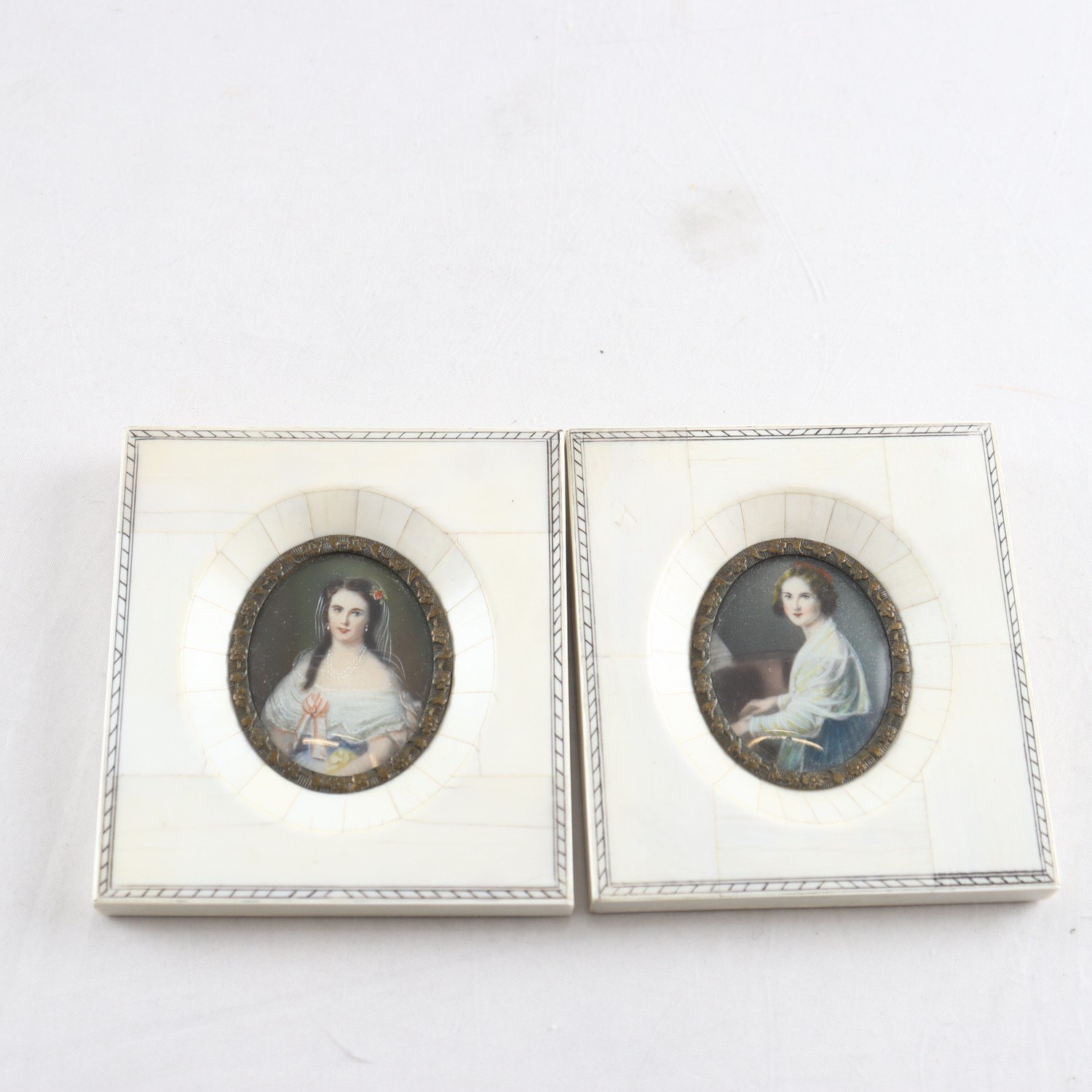 Miniatyrmålningar, Jenny Lind, Kristina Nilsson, 2 st
