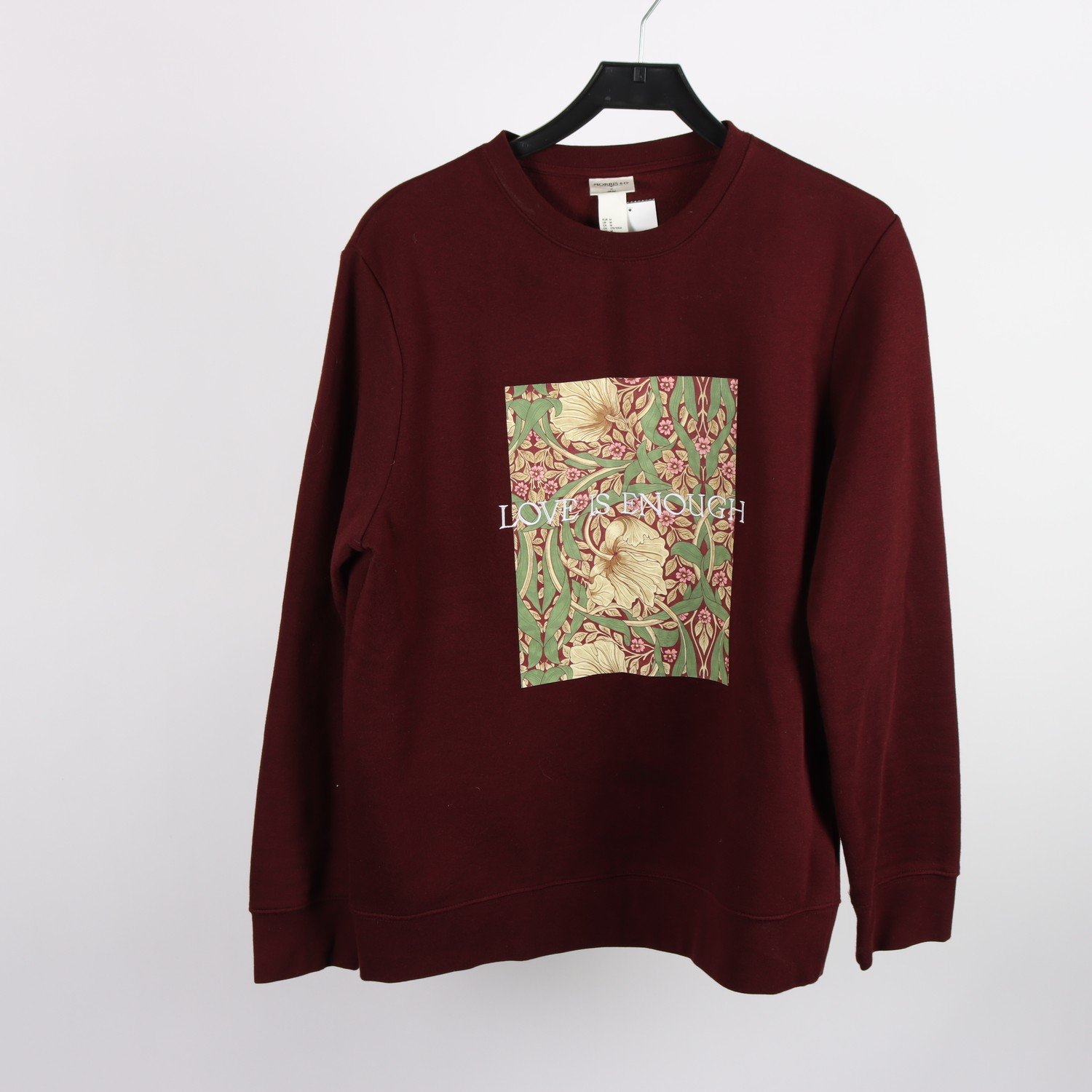 Tröja, Morris & Co. x H&M, vinröd, stl. M