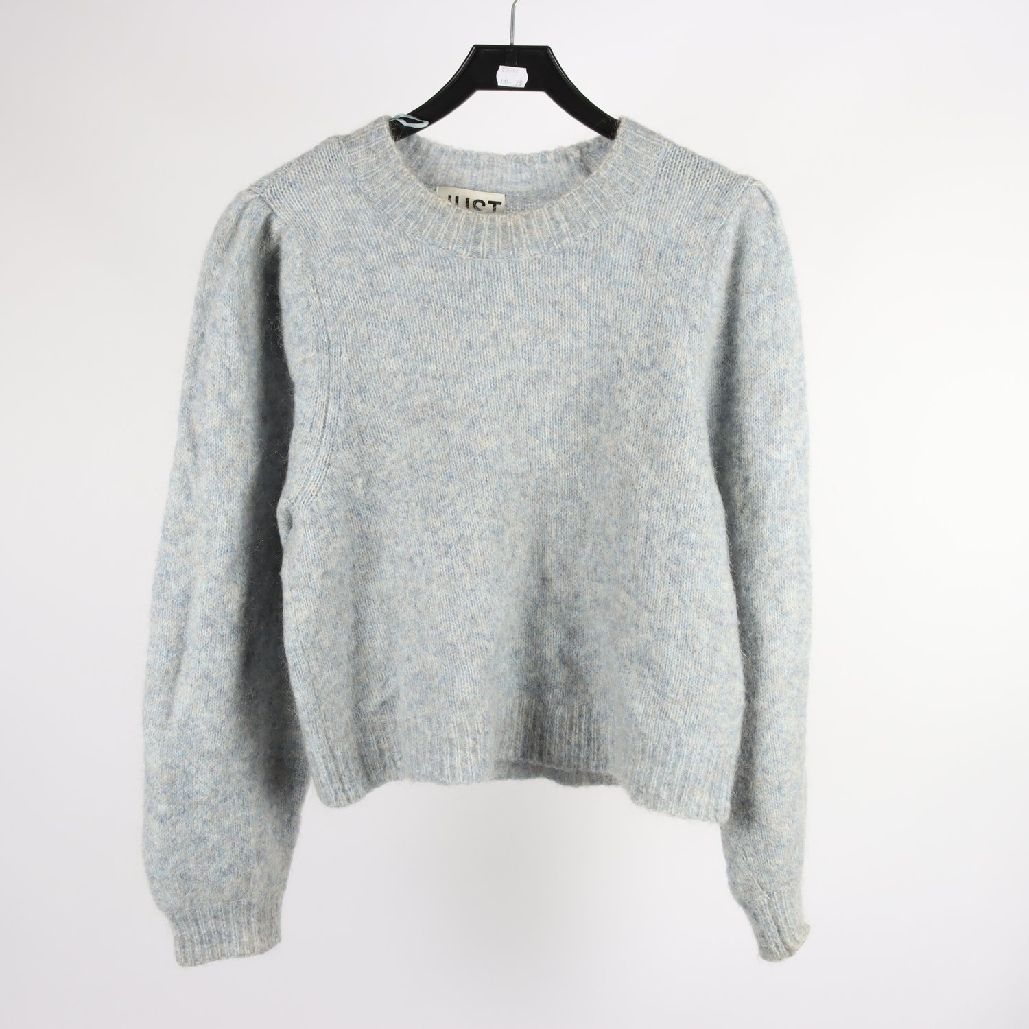 Tröja, Just, blå, ull, mohair, stl. M.