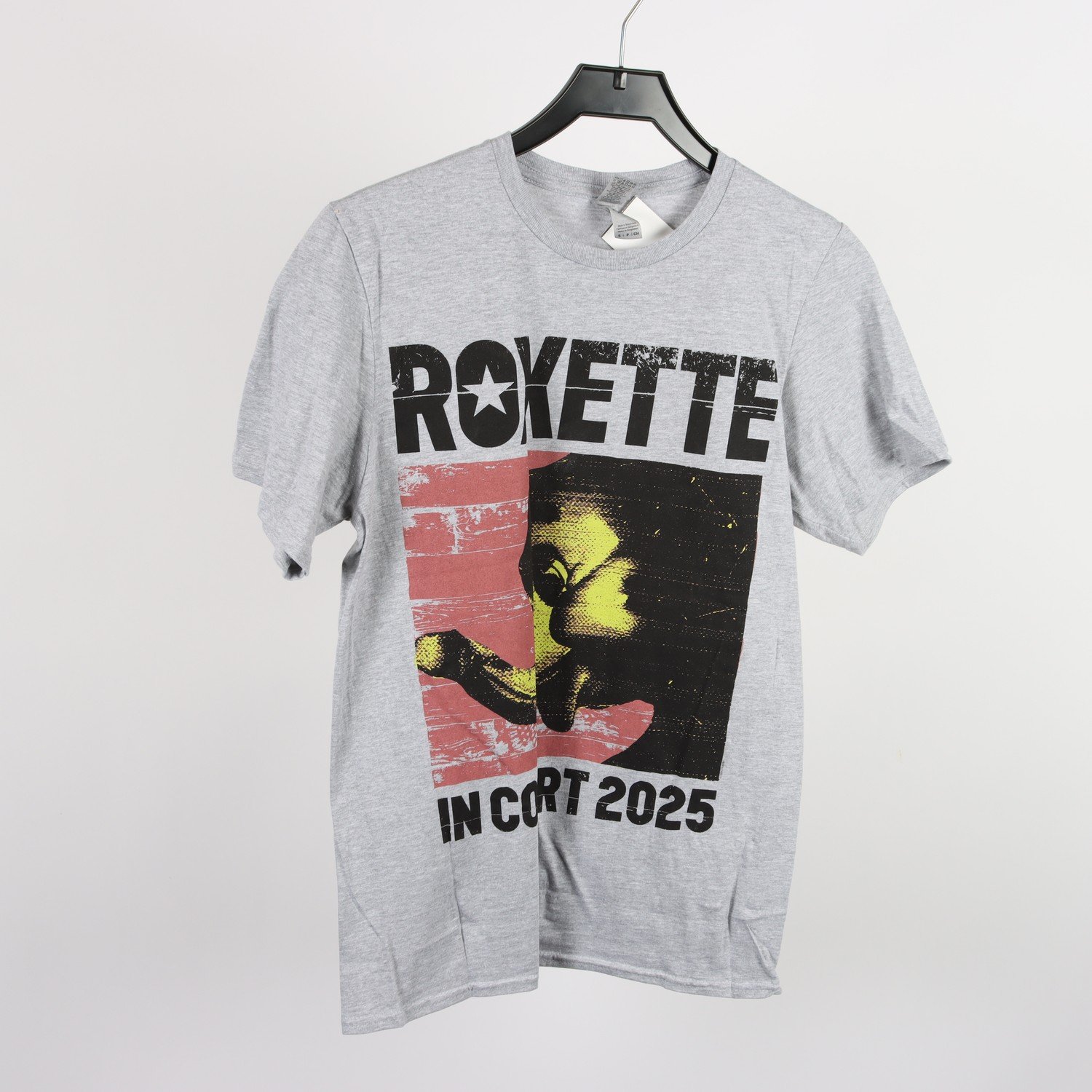 T-shirt, Gildan Roxette 2025, grå, stl. S
