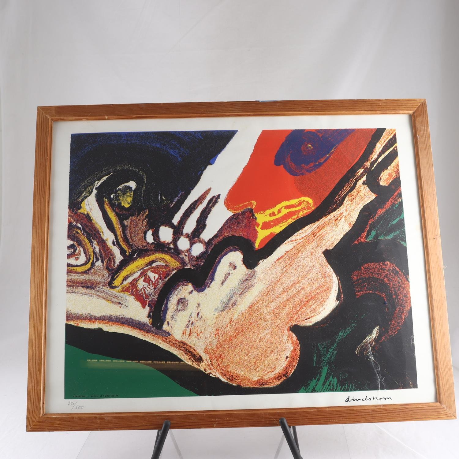Färglitografi, Bengt Lindström, (1925-2008), signerad. Endast avhämtning.