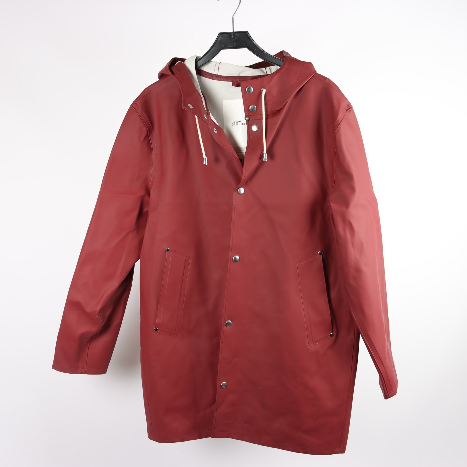Regnjacka, Stutterheim, vinröd, stl. L.