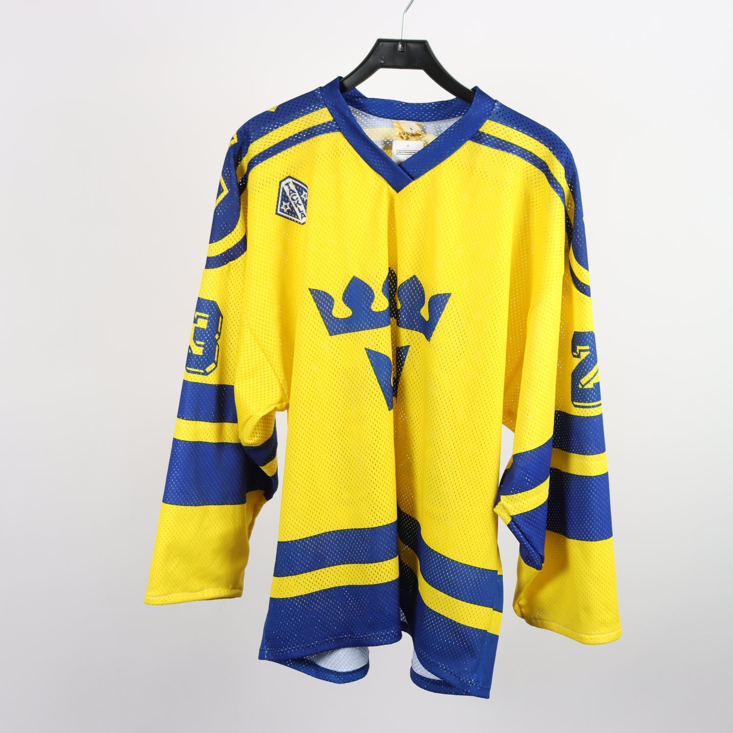 Ishockey Tröja, Tackla Tre Kronor 23, gul/blå, stl. L