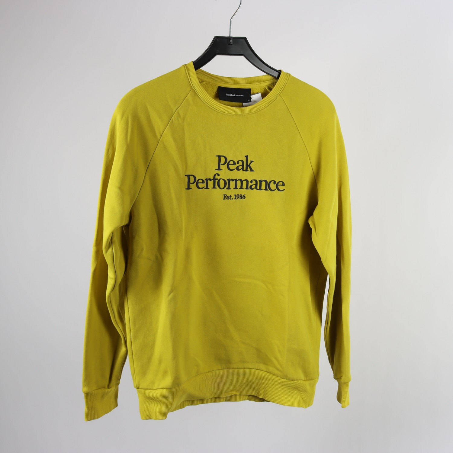 Sweatshirt, PeakPerformance, gulgrön, stl. M