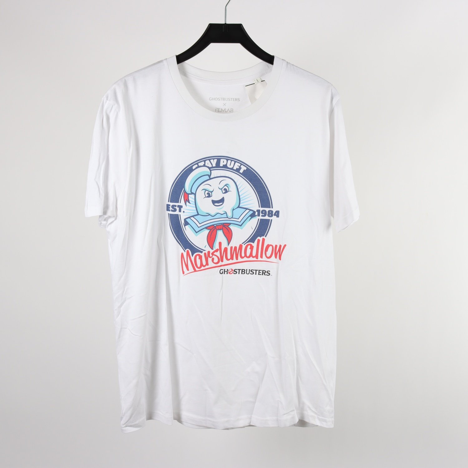 T-shirt, Ghostbusters, vit, stl. L