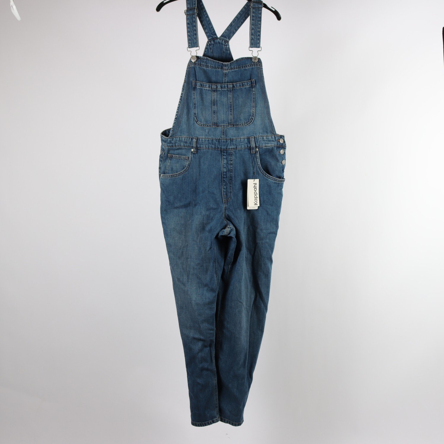 Jeans hängslebyxa, Kappahl, stl. 42