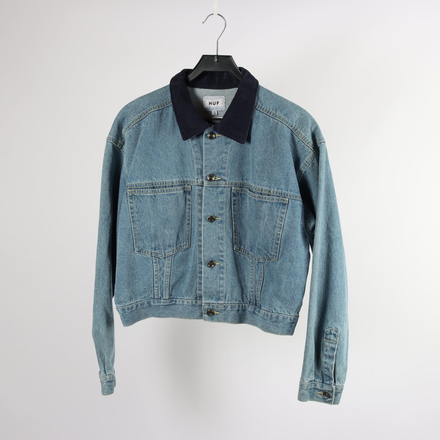 Jeansjacka, HUF, blå, stl. S