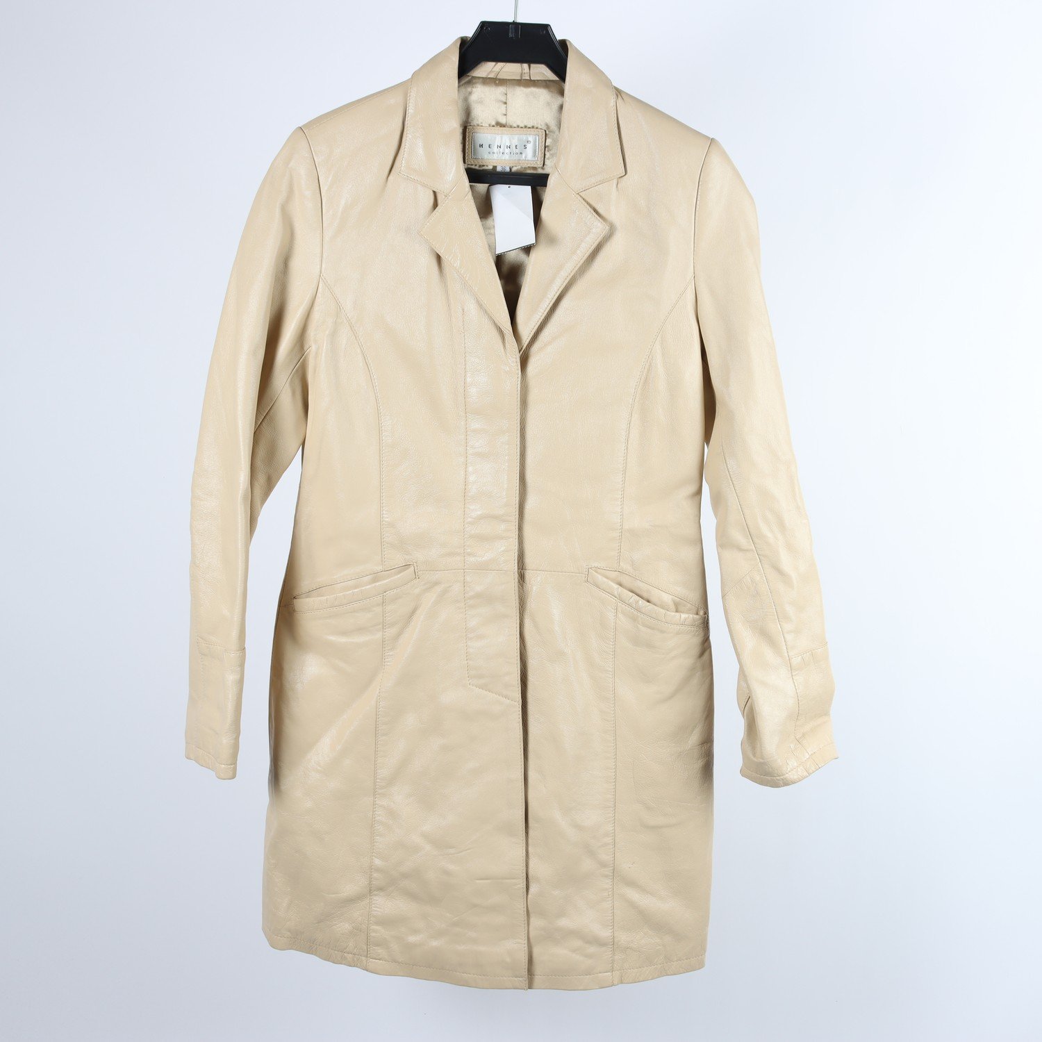 Skinnkappa, Hennes, beige, stl. 36