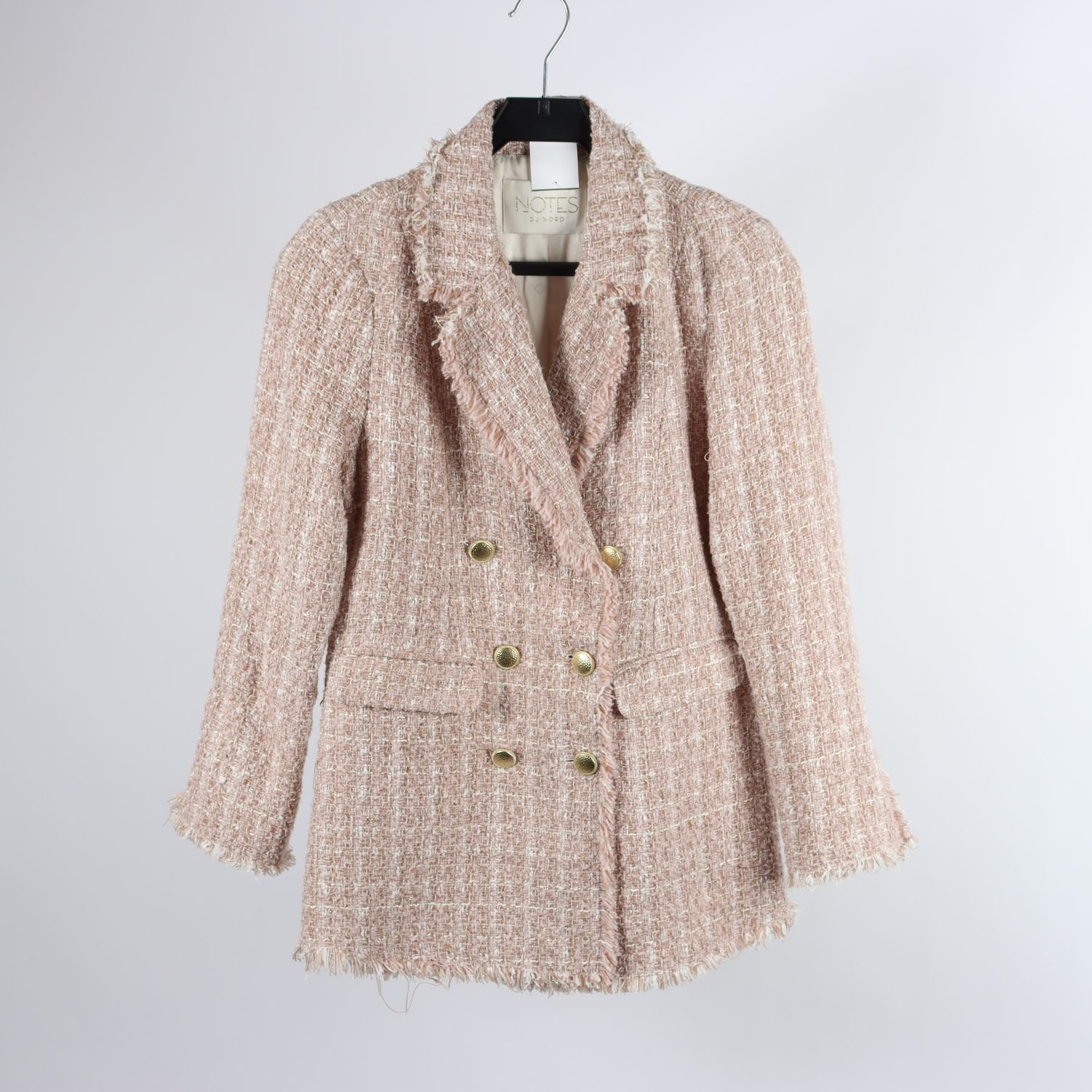Kavaj, Note Du Nord, rosa, vit, beige, stl. 38