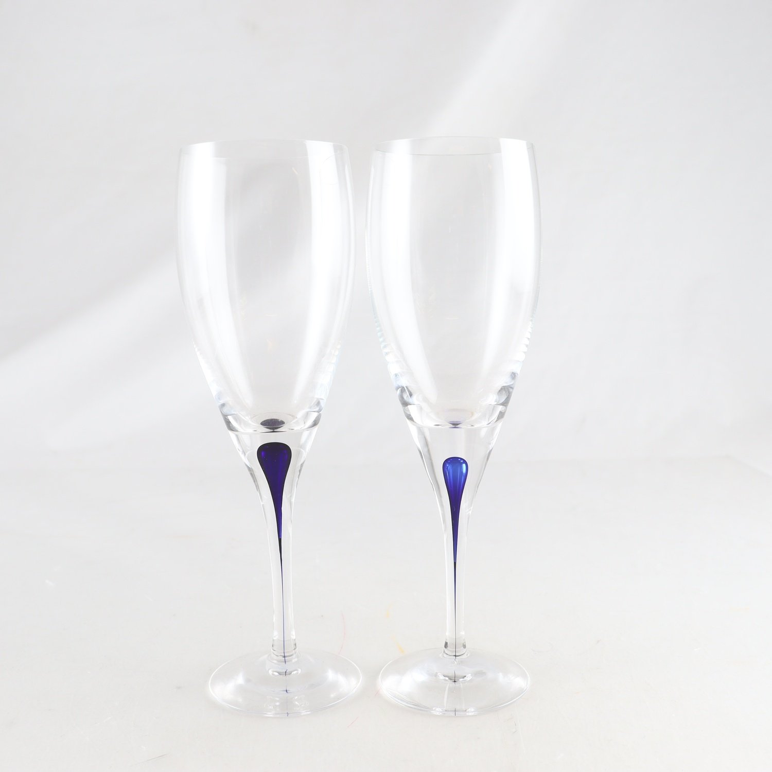 Vitvinsglas, Intermezzo, Erika Lagerbielke, Orrefors, 2 st