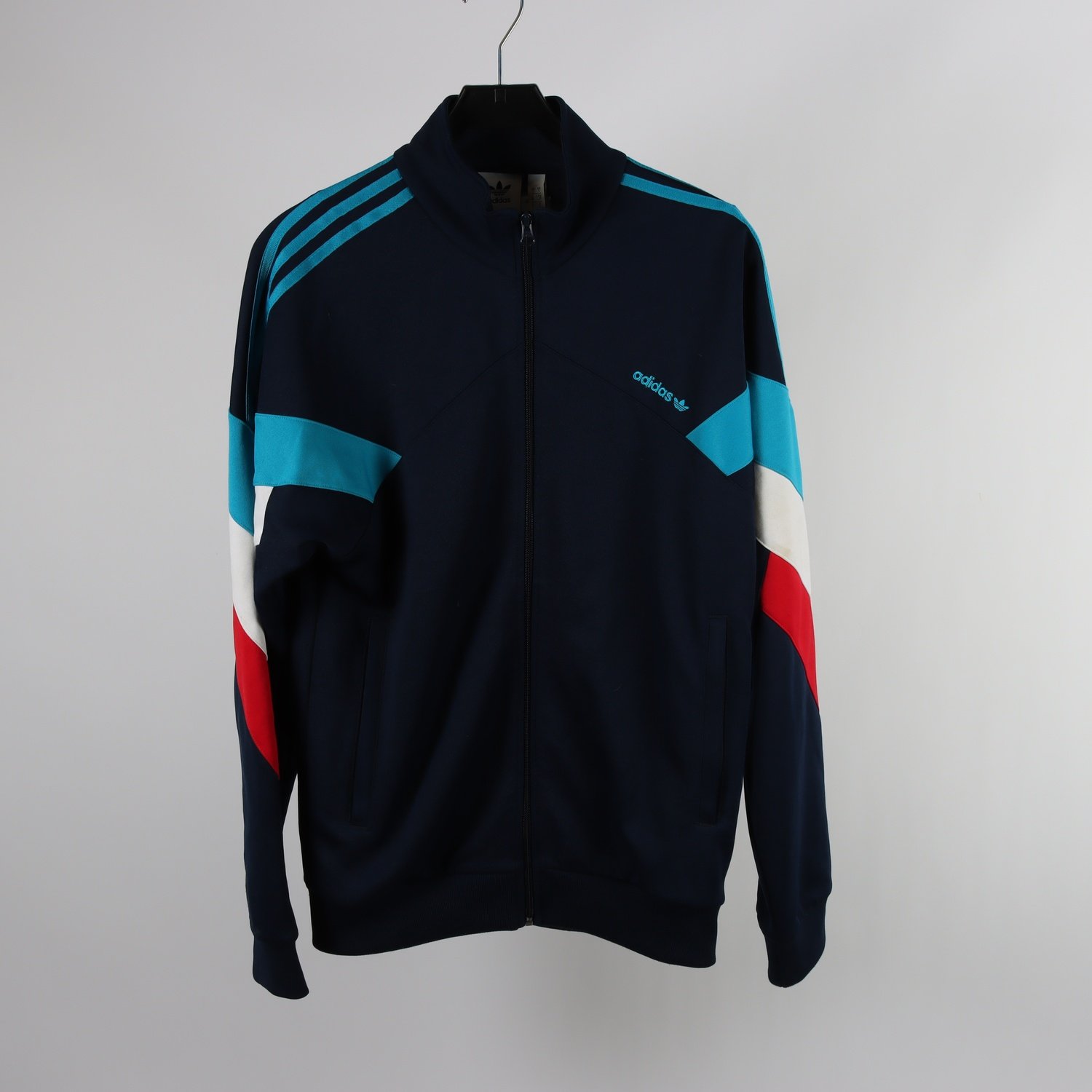 Sportjacka, Adidas, blå, stl. S