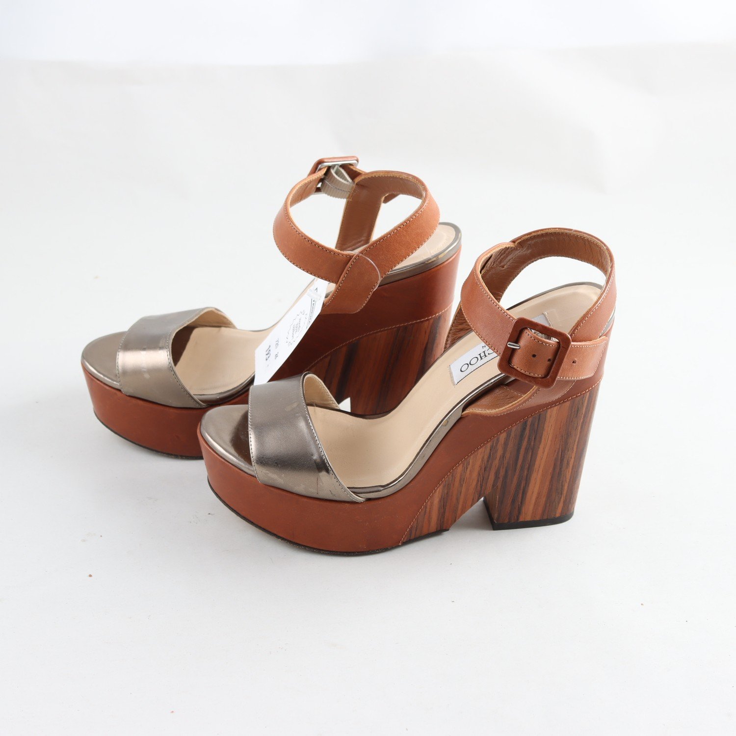 Klackskor, Jimmy Choo, brun, stl. 38½