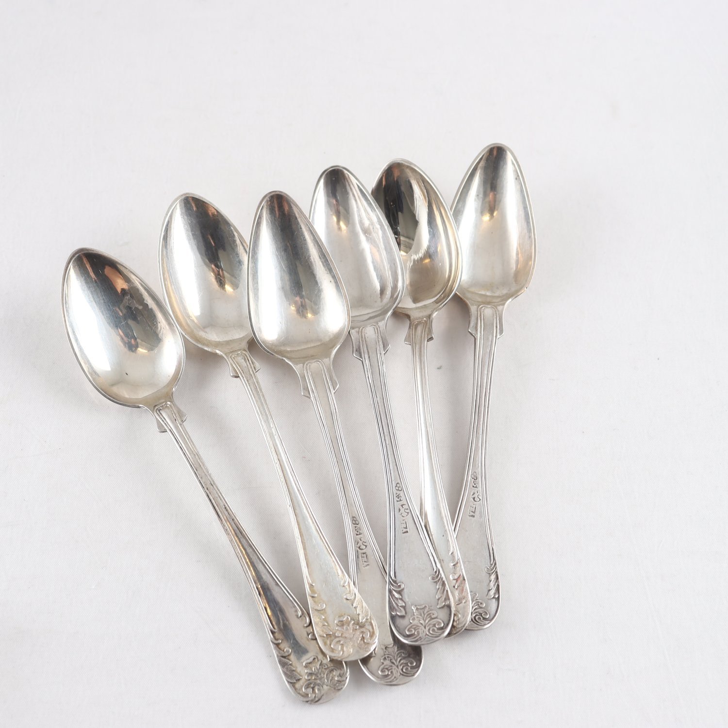 Silver dessertskedar 6 st