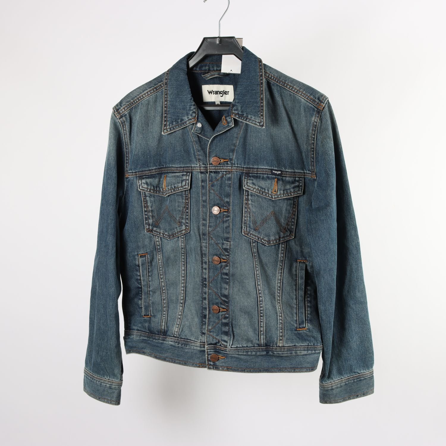 Jeansjacka, Wrangler, blå, stl. M
