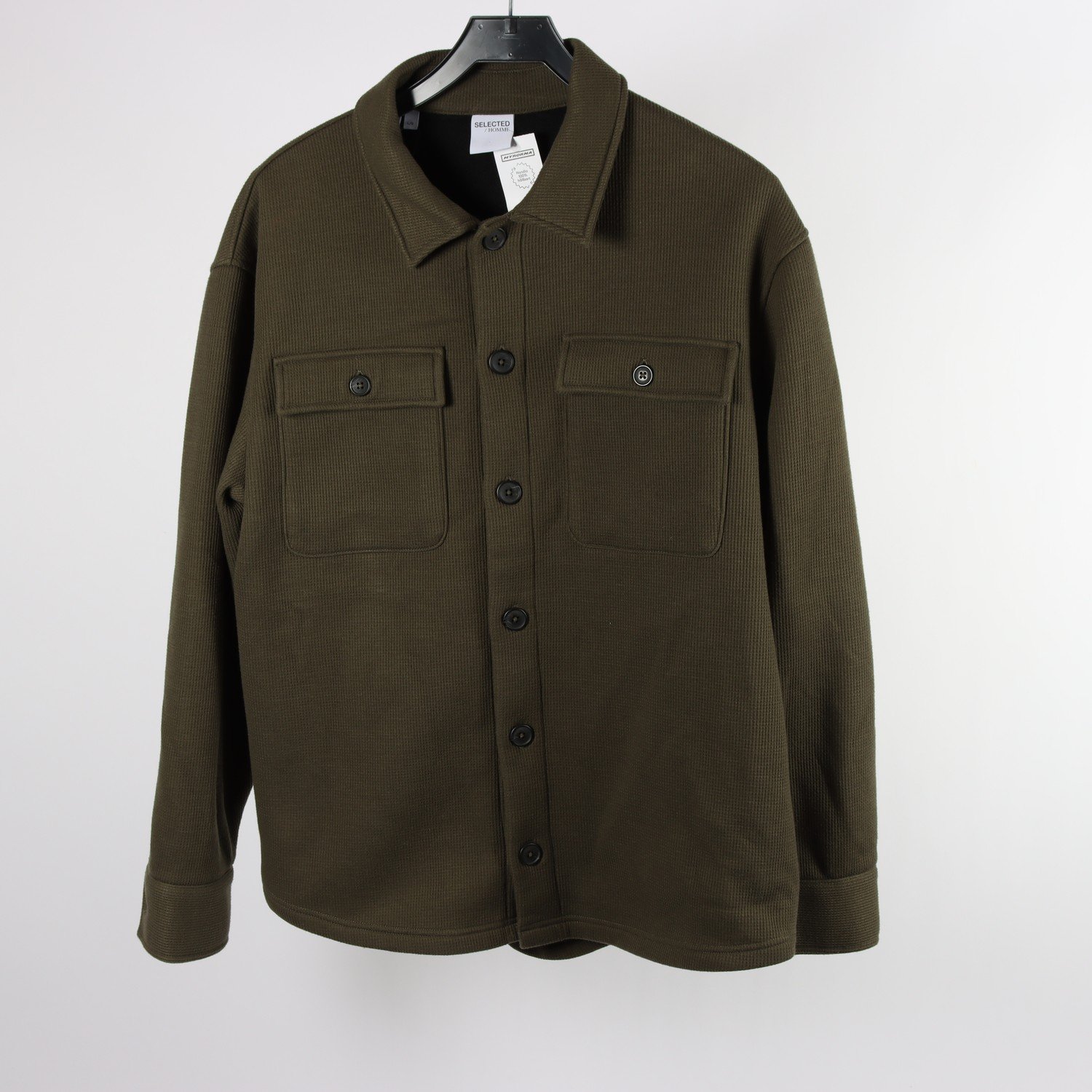 Overshirt, fleece, Selected, grön,stl. L