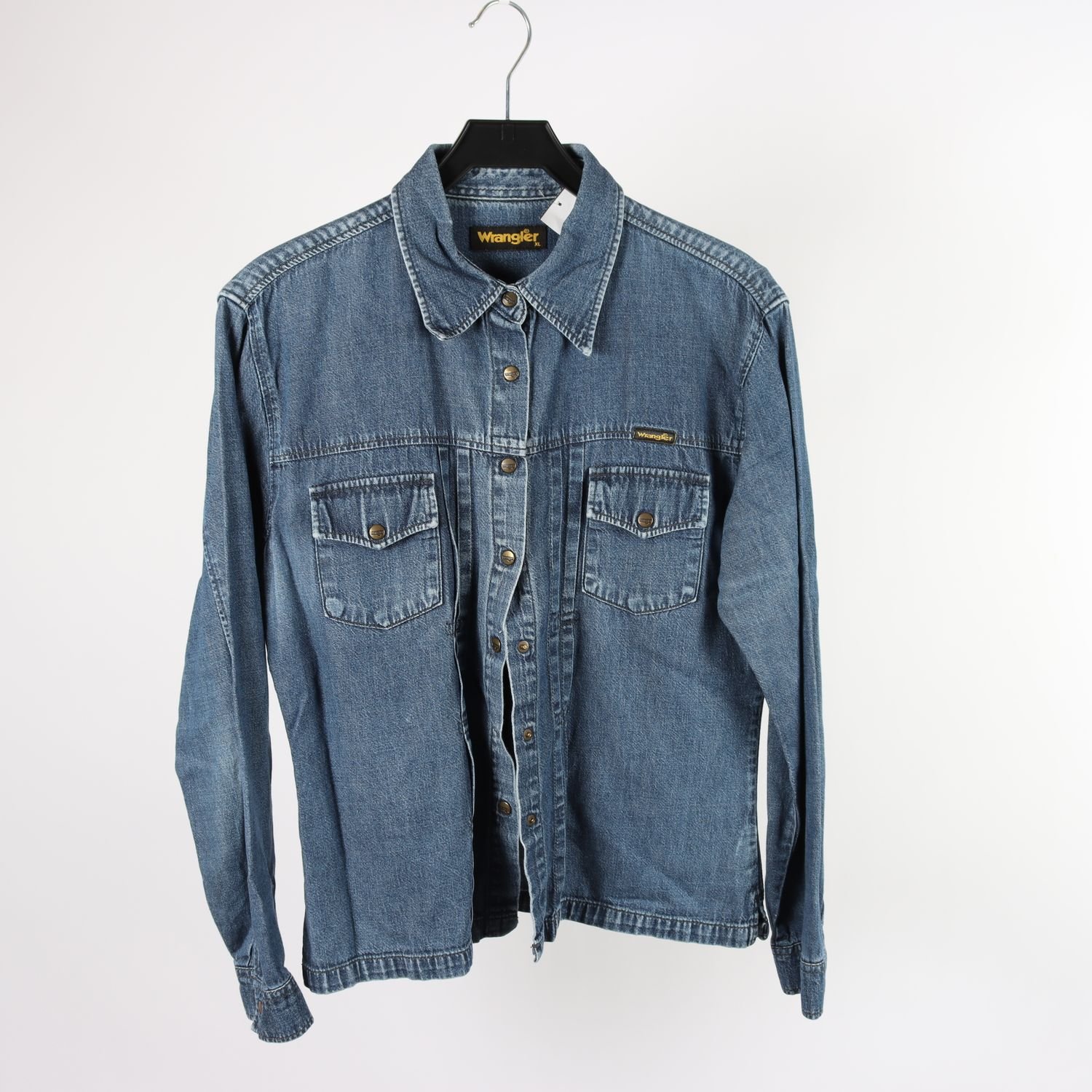 Jeansskjorta, Wrangler, blå, stl. XL