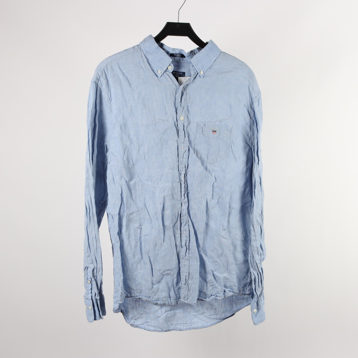 Skjorta, Gant, blå, lin, stl. XL.