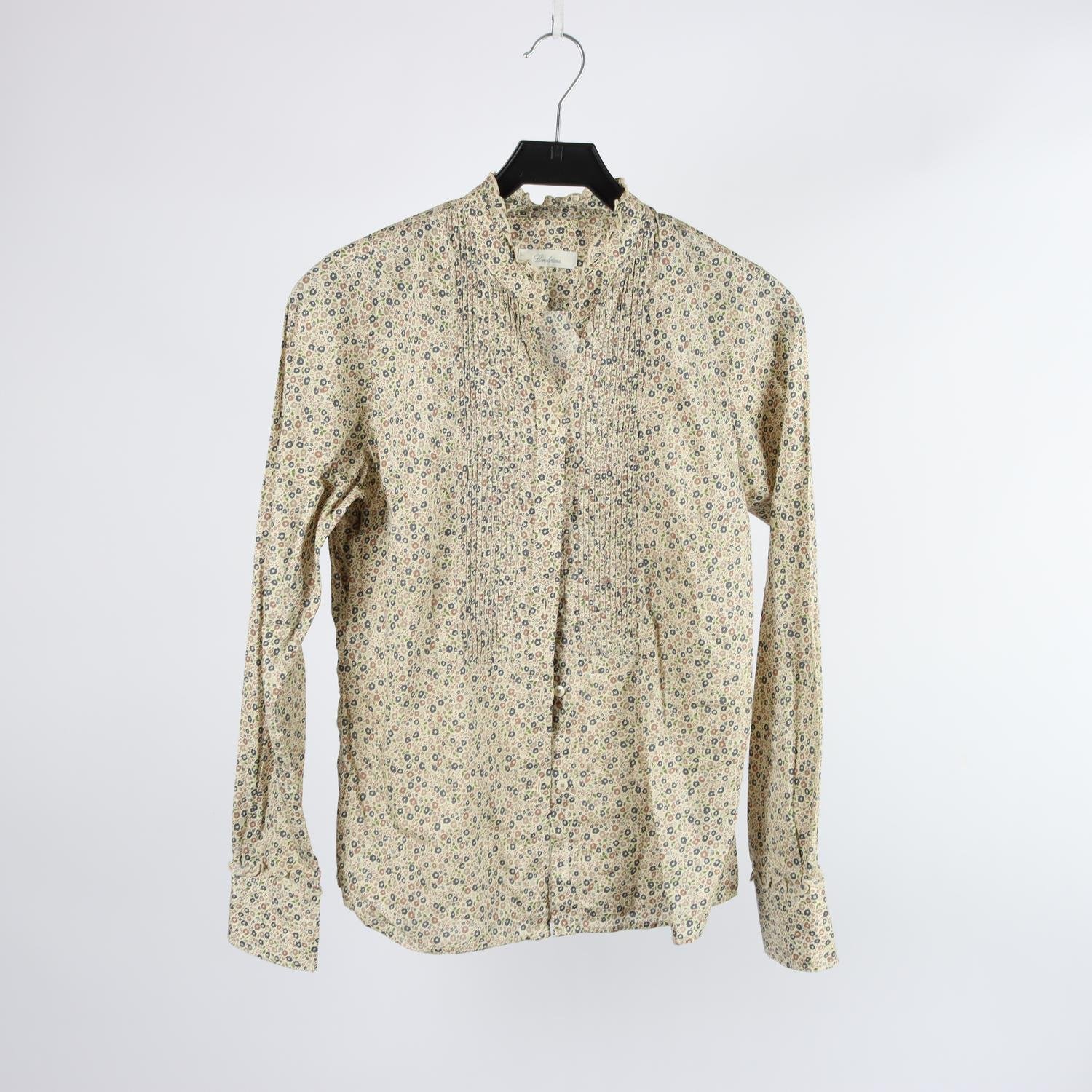 Blus, Stenströms, blommig, beige, stl. 38.