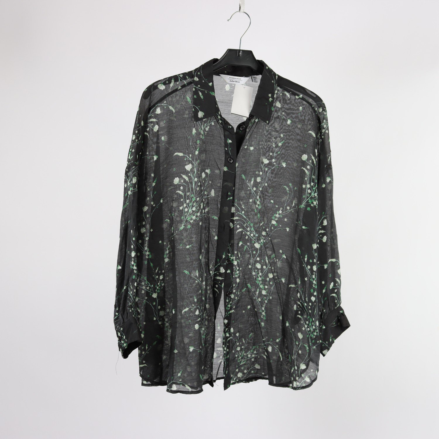 Blus, & Other Storeis, blommig, svart, stl. 40.