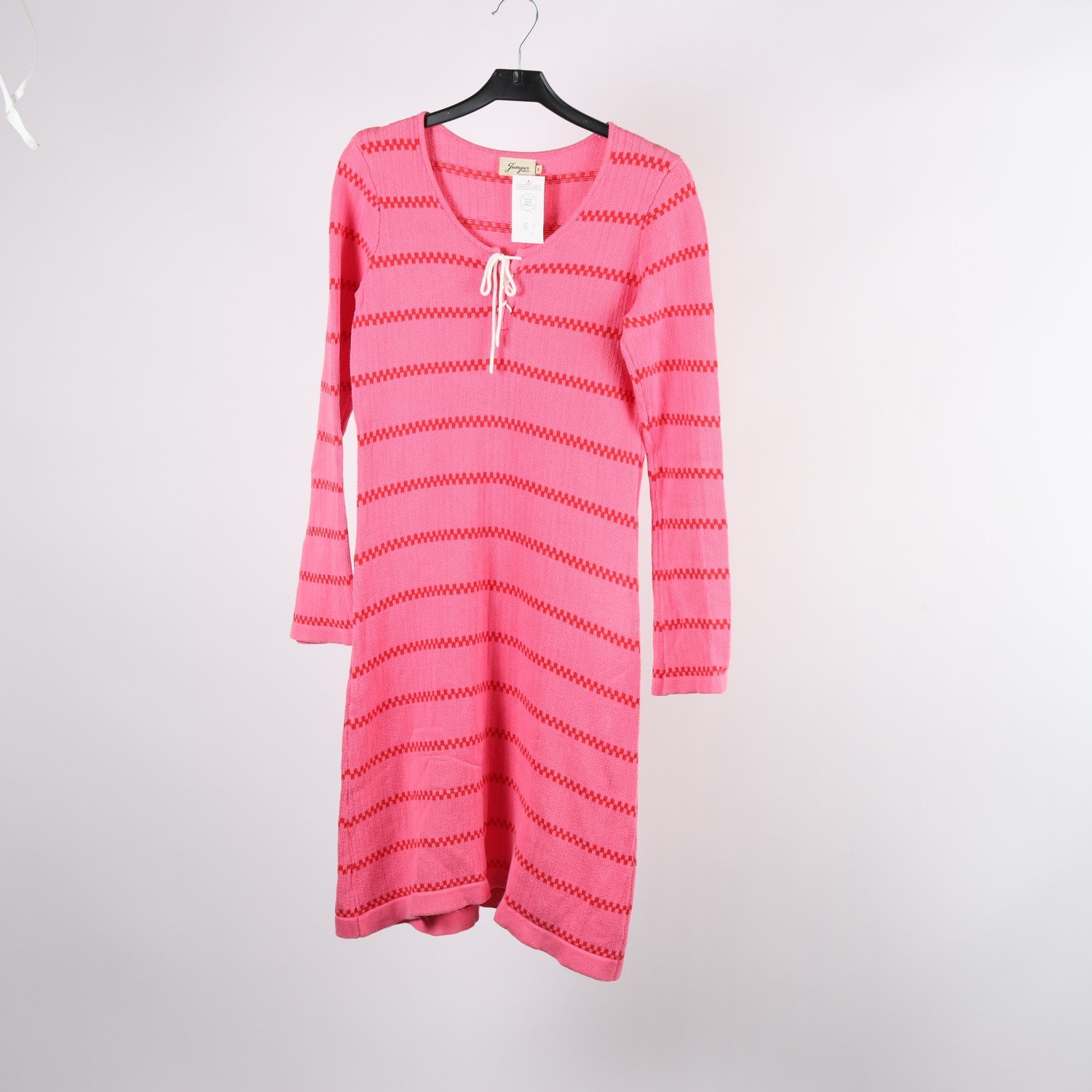 Klänning, Jumperfabriken, rosa, röd, stl. S.