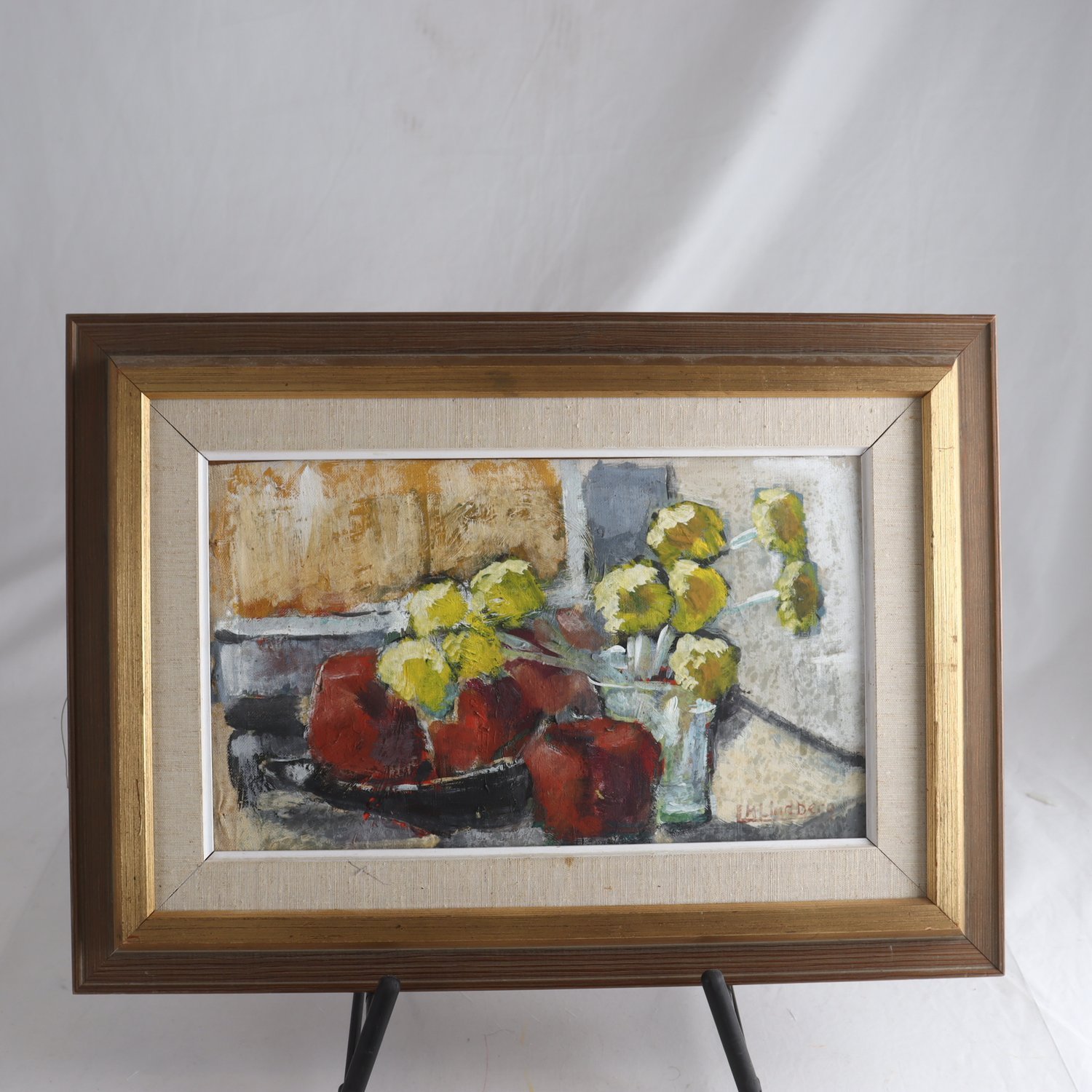 Olja på pannå, stillében, Lennart H. Lindberg, (1911-1979). Samfraktas ej.