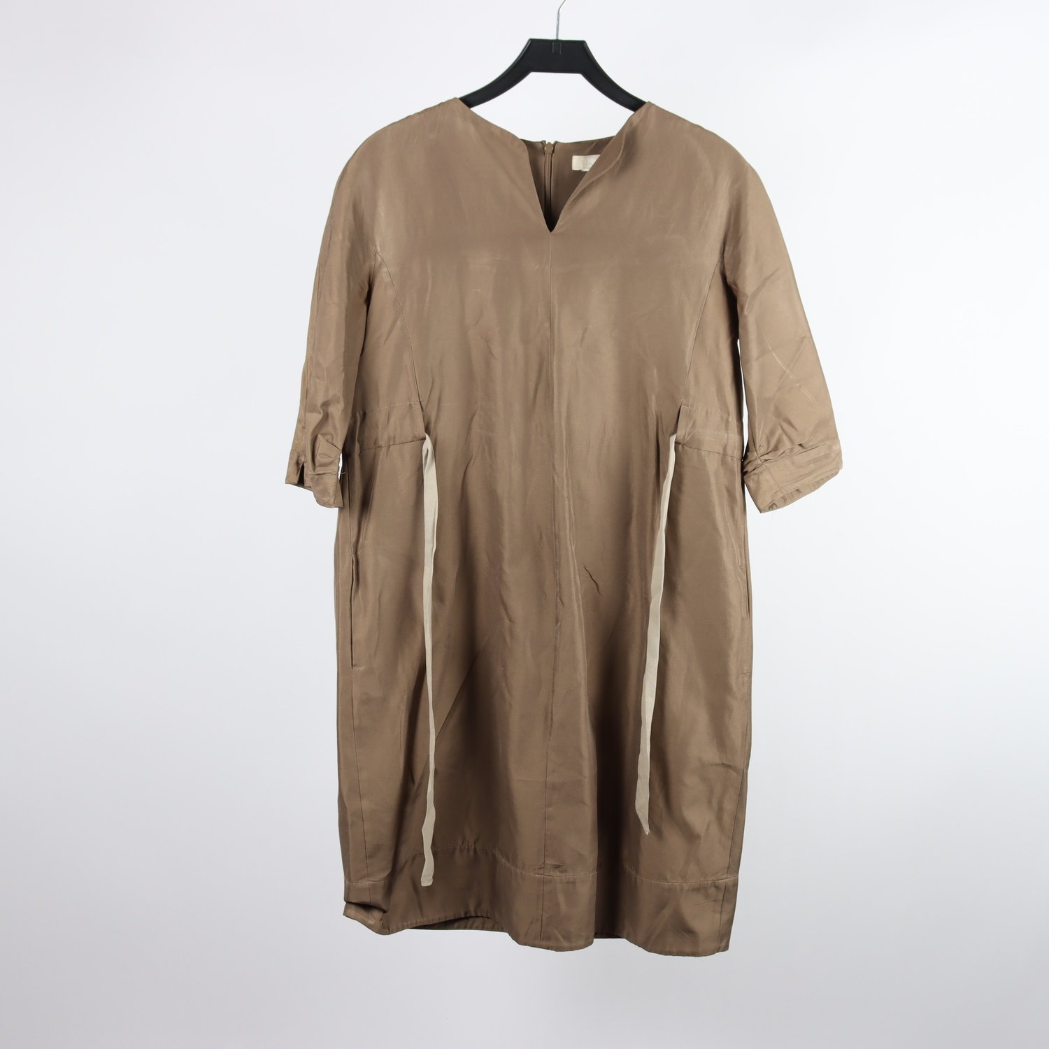 Klänning, MaxMara, brons, stl. ca. S/M