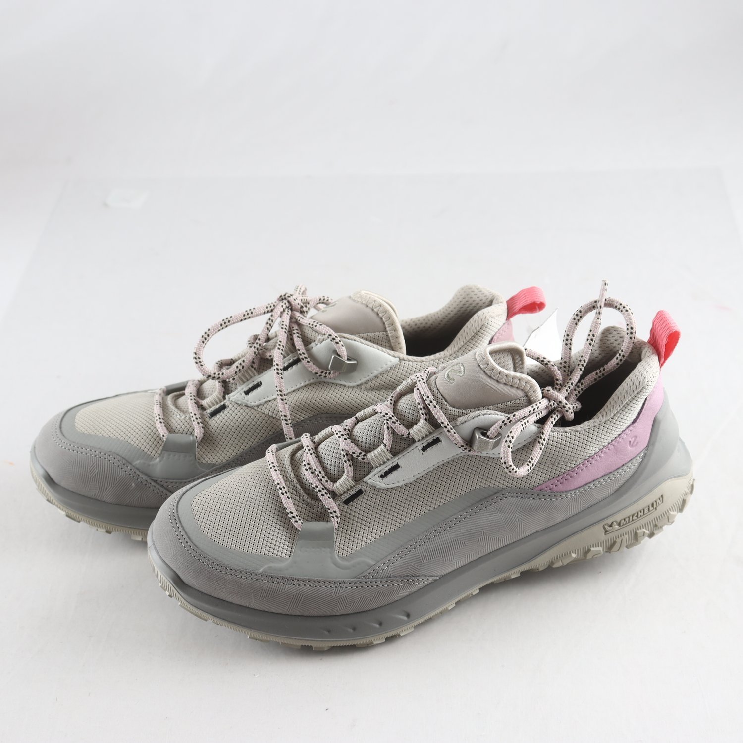 Sneakers, Ecco, Michelin, grå, beige, rosa, stl. 39