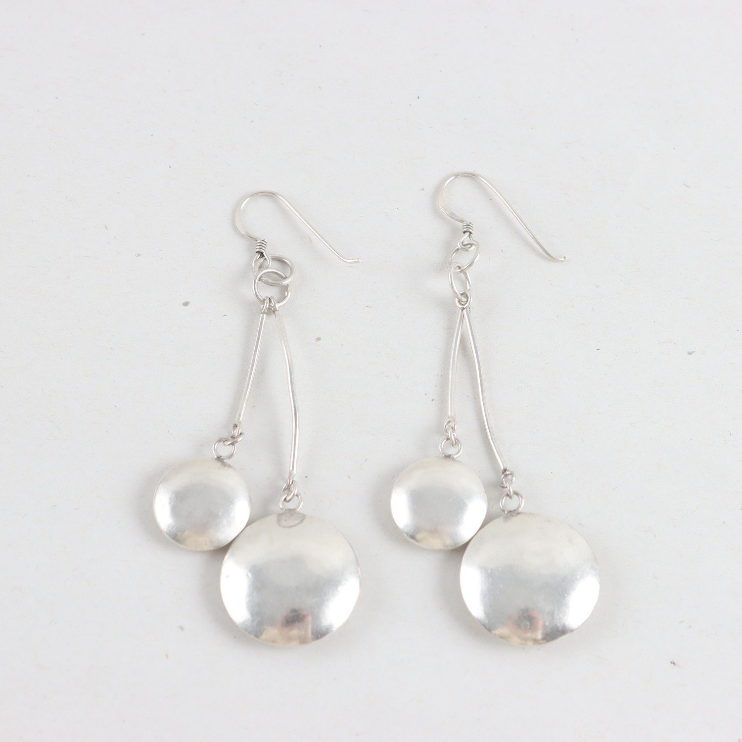 Örhängen, silver 925, cirklar, vikt: 11,2g