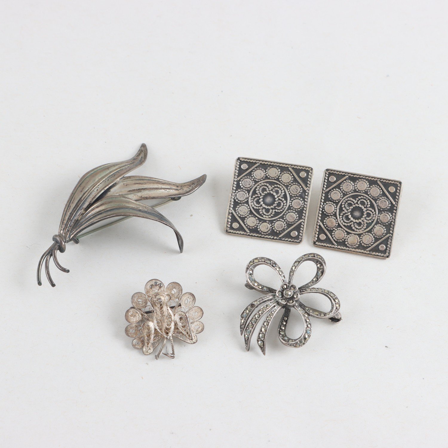 Parti, div smycken, silver, vintage, vikt: 32,7g