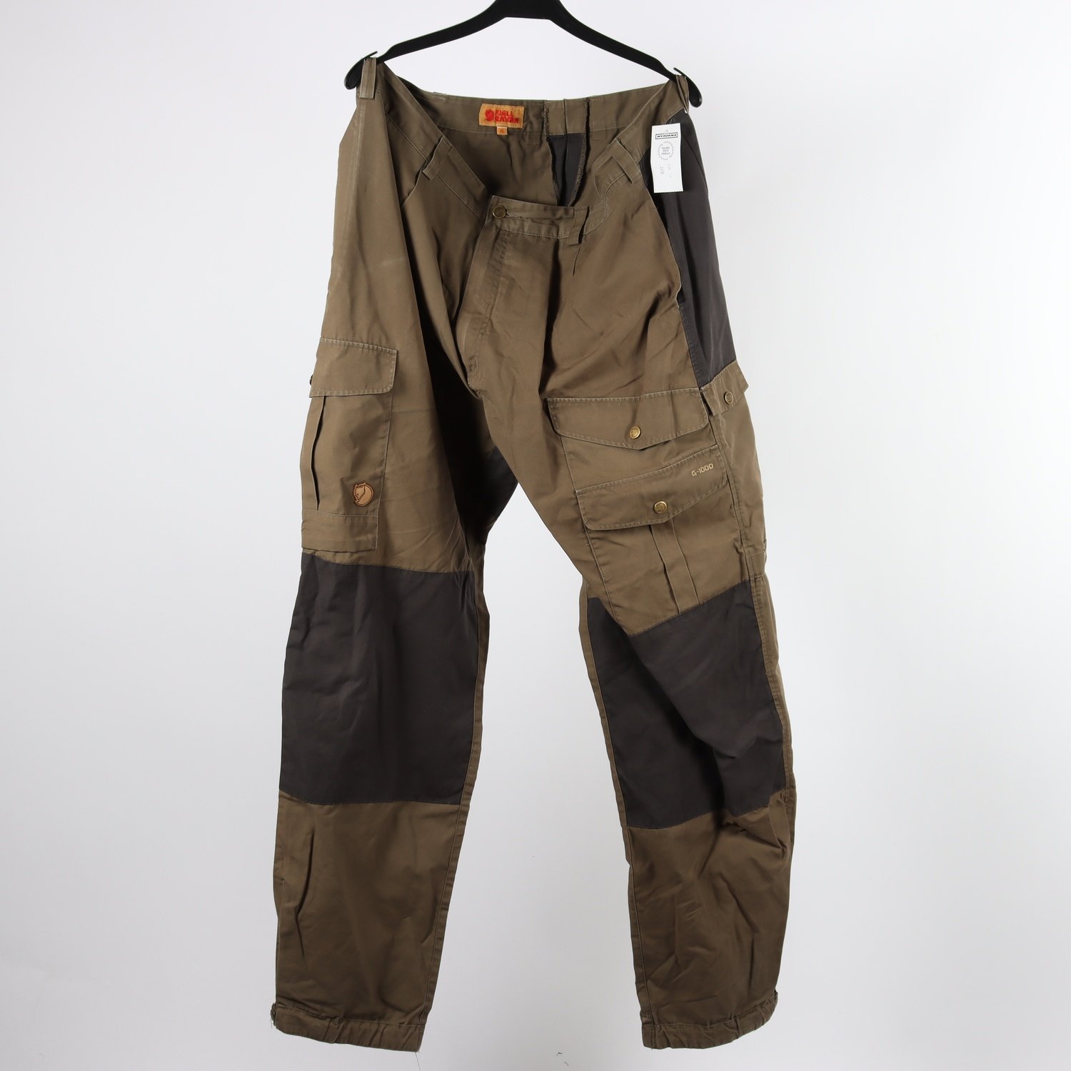 Friluftsbyxor, Fjällräven, G-1000, grön, stl. 60.