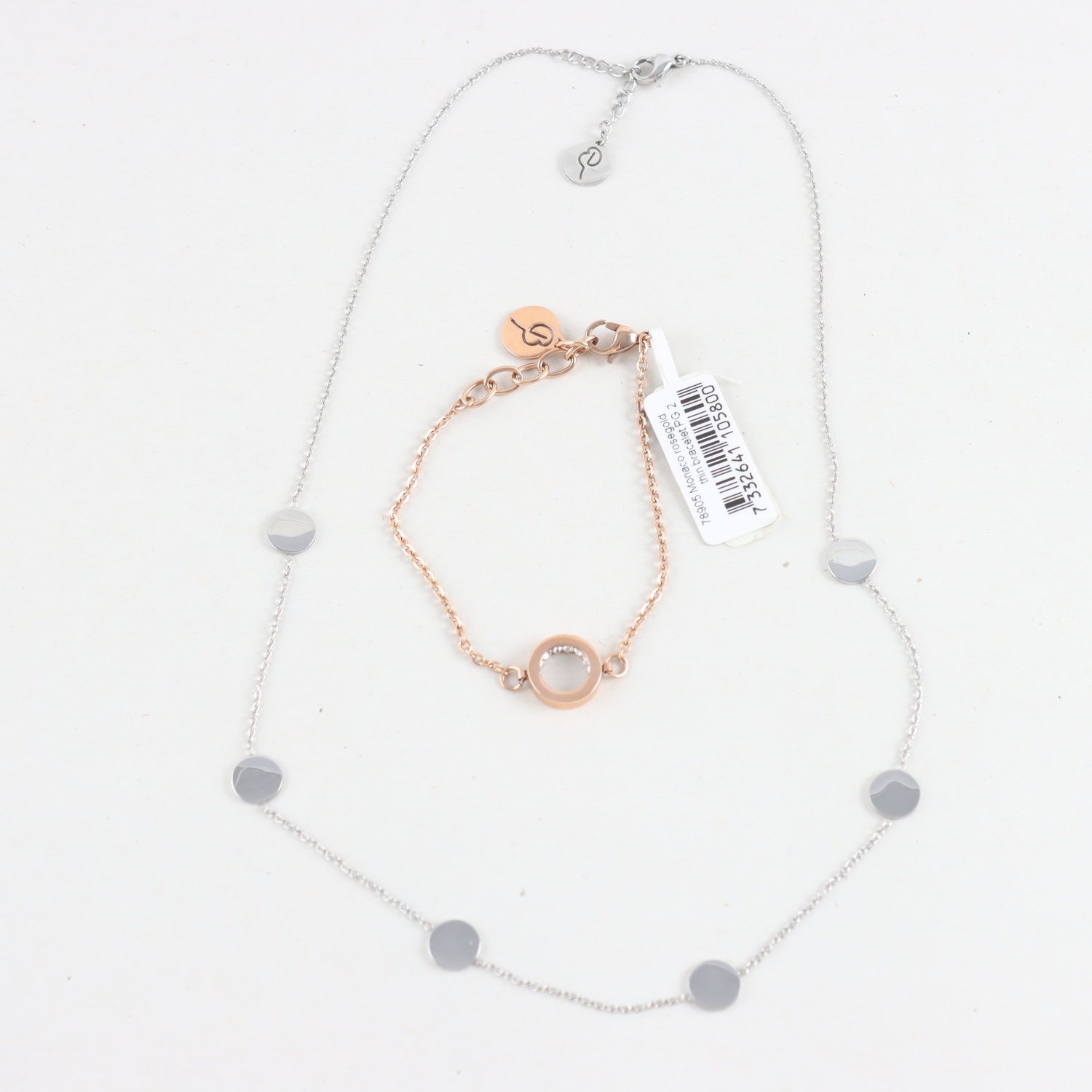 Halsband, armband, stål, Edblad
