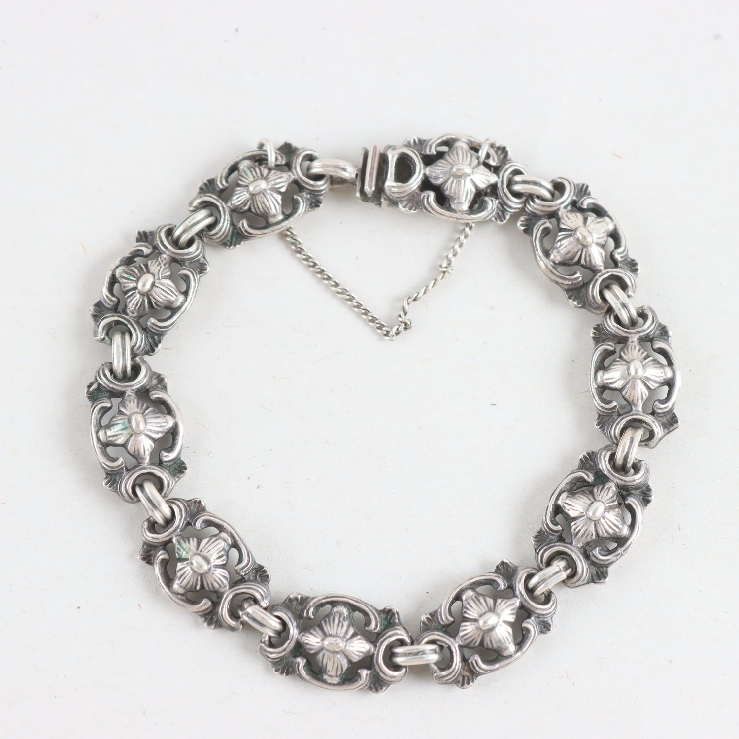 Armband, silver, vintage, vikt: 21,9g