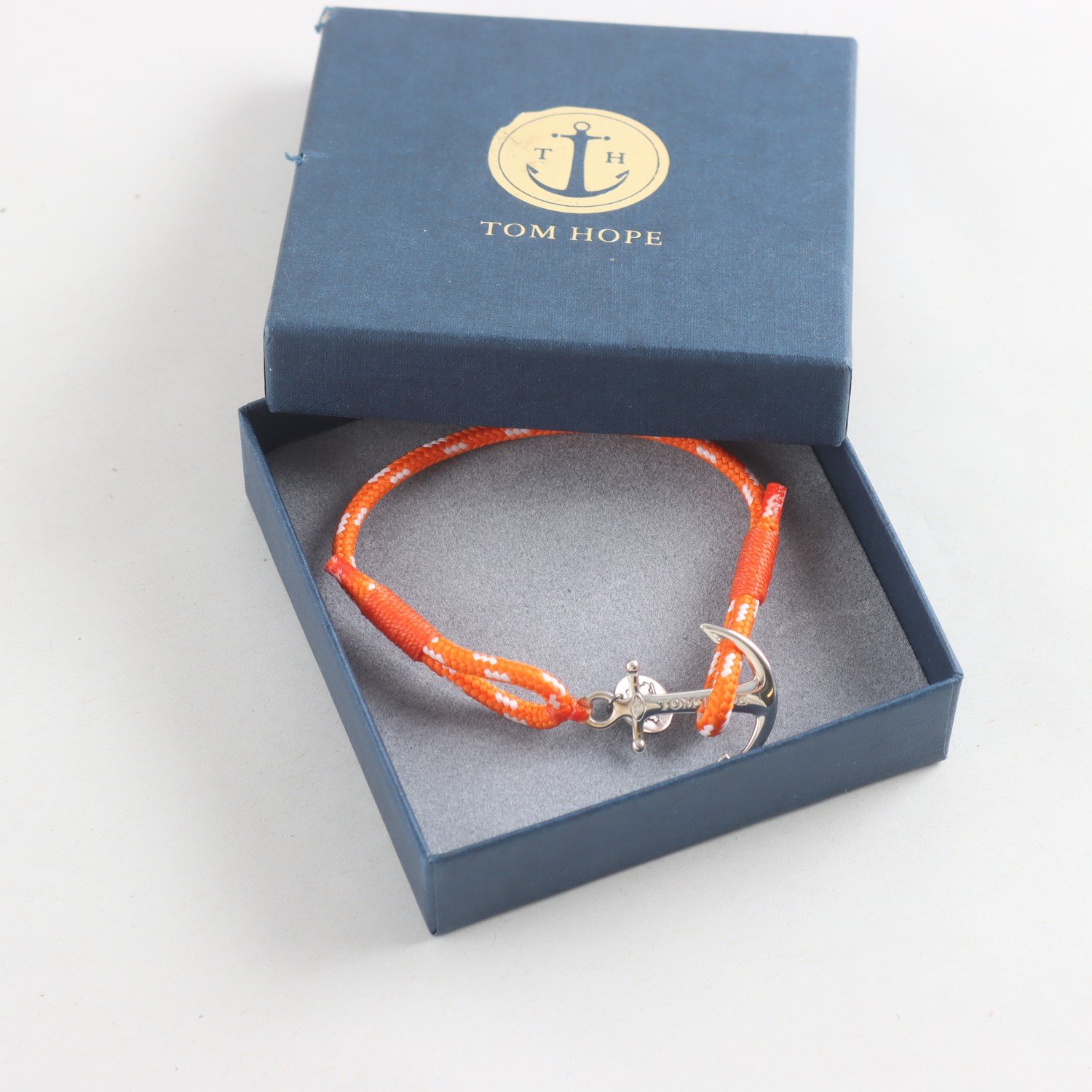 Armband, silver 925, textil, Tom Hope SOS Bracelet