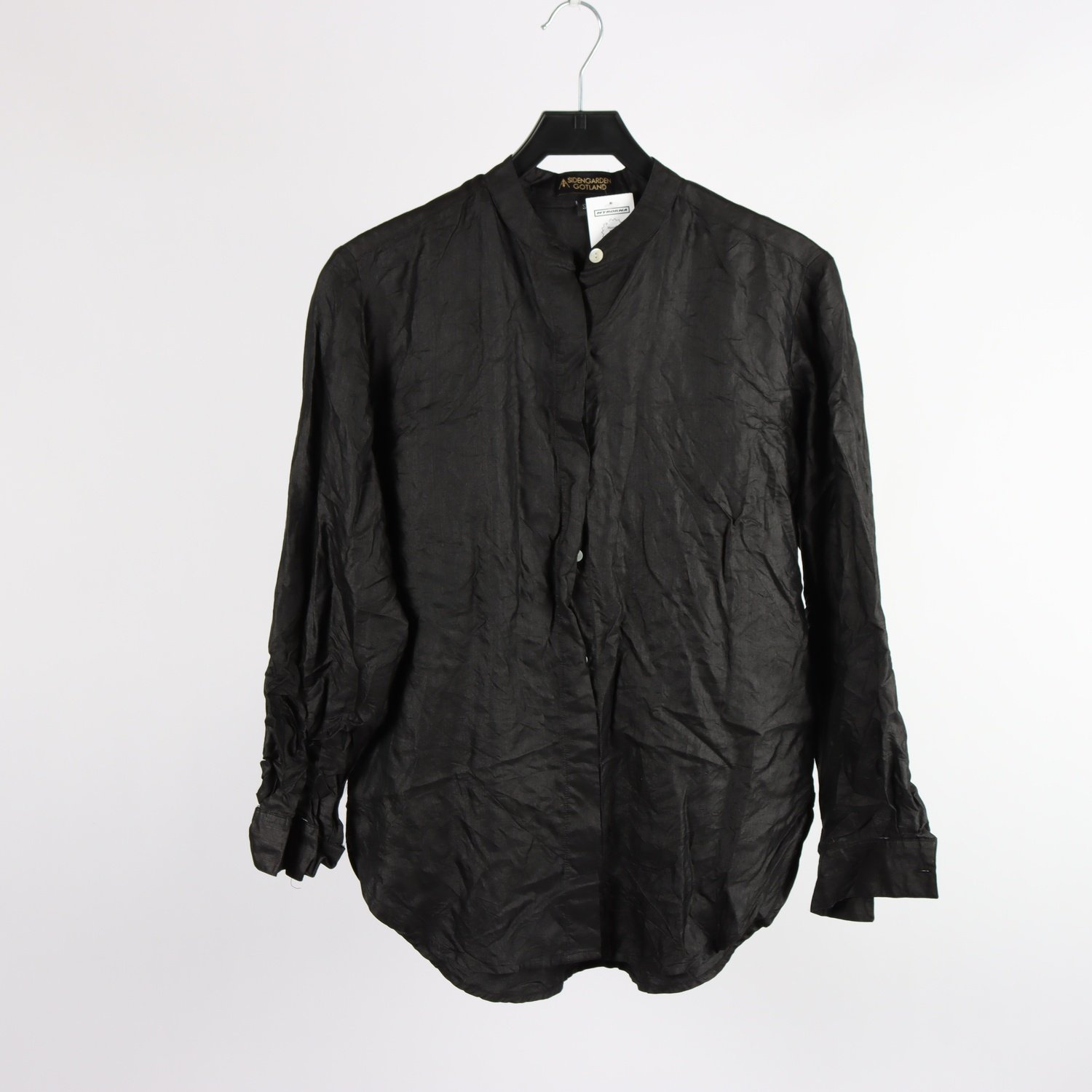Blus, Sidengarden gotland, svart, stl. S.