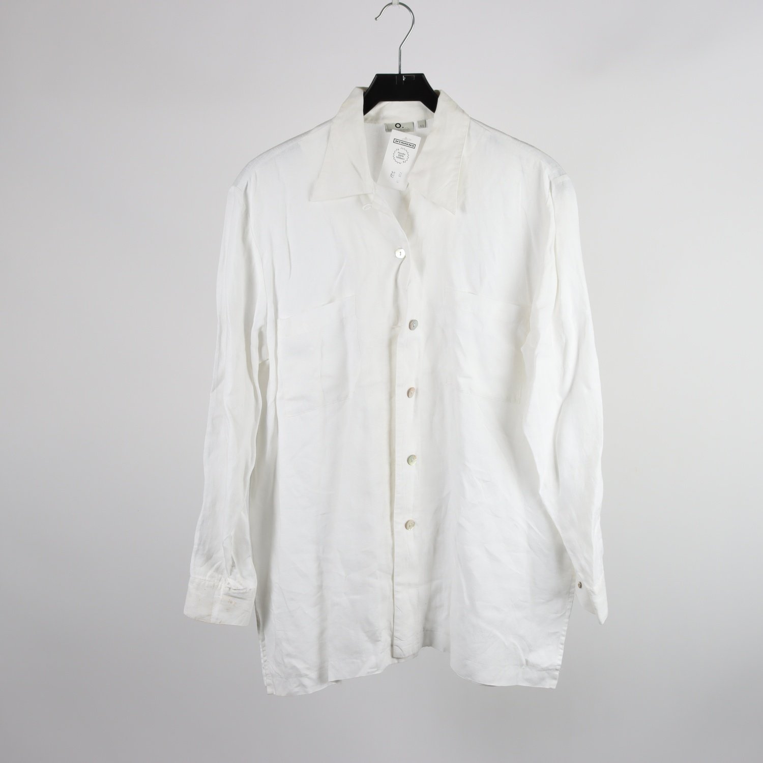 Blus, Polarn o Pyret, vit, lin, stl. 40.