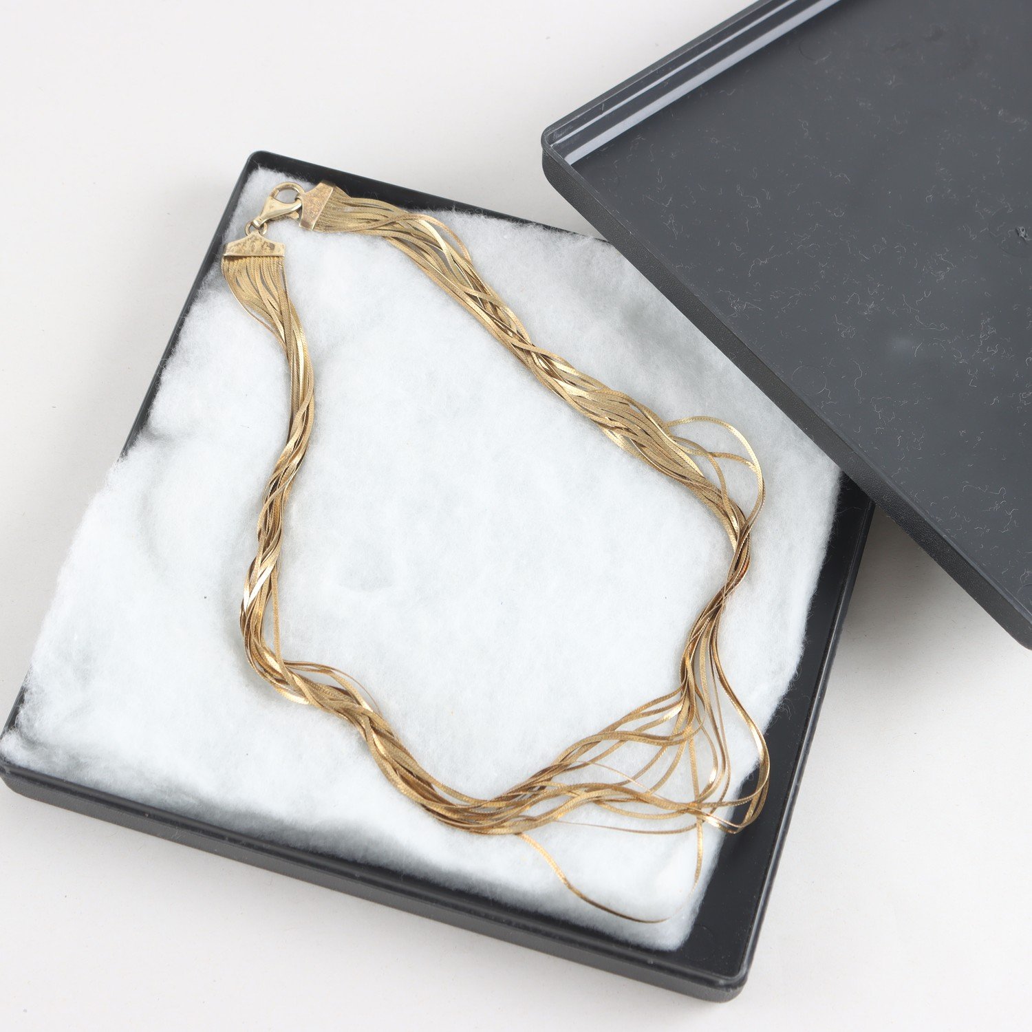 Halsband, collier, silver 925, förgyllt, vikt: 19,7g