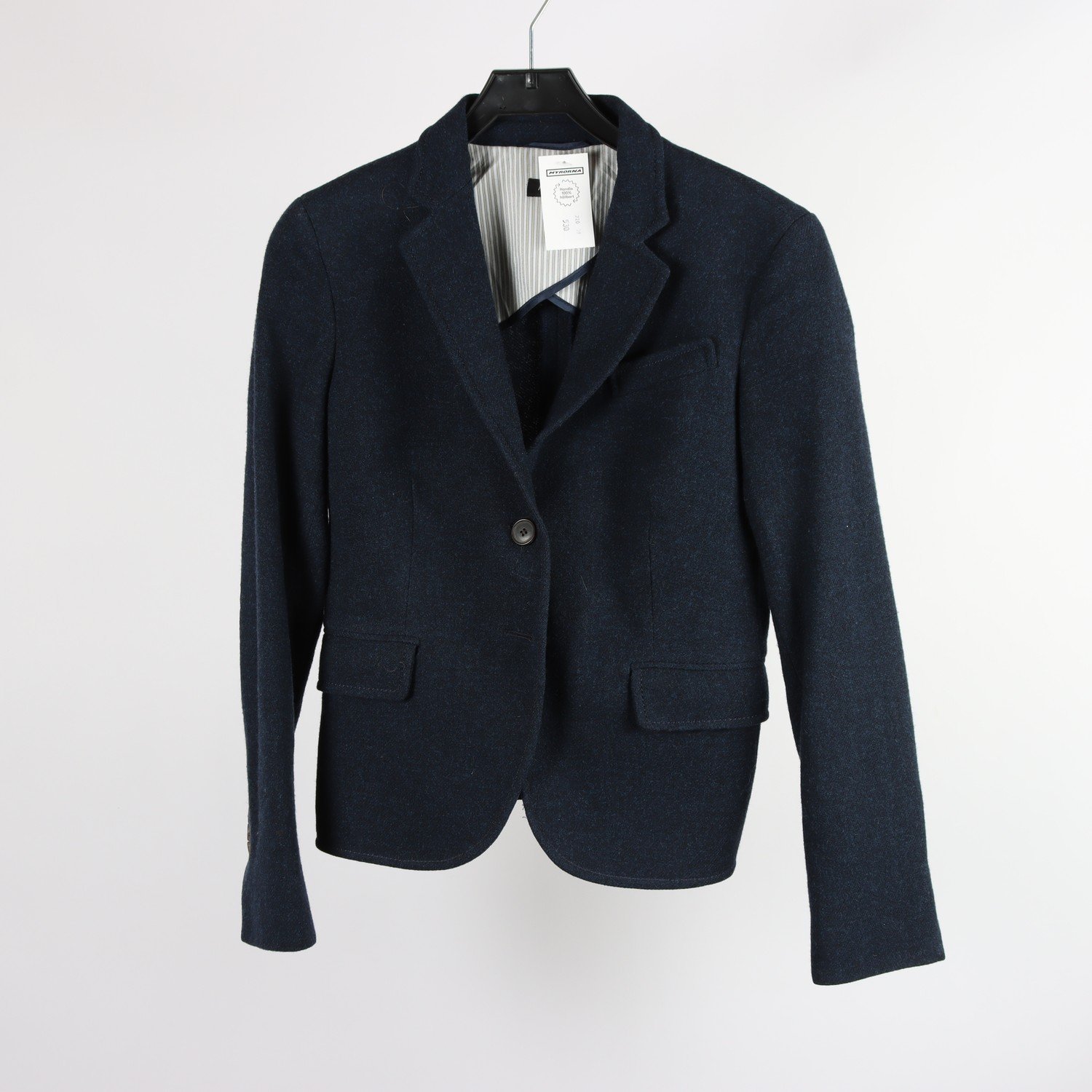 Kavaj, Massimo Dutti, blå, ull, stl. 44/34.