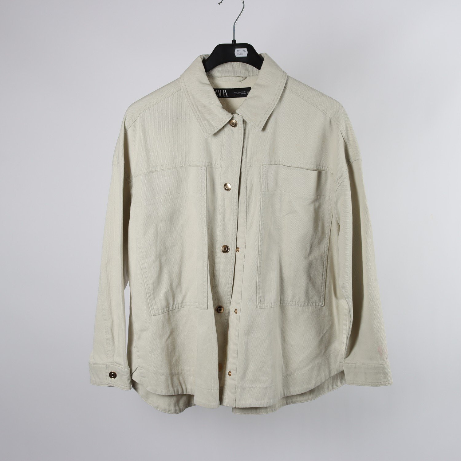 Jeansskjorta, Zara, stl. L