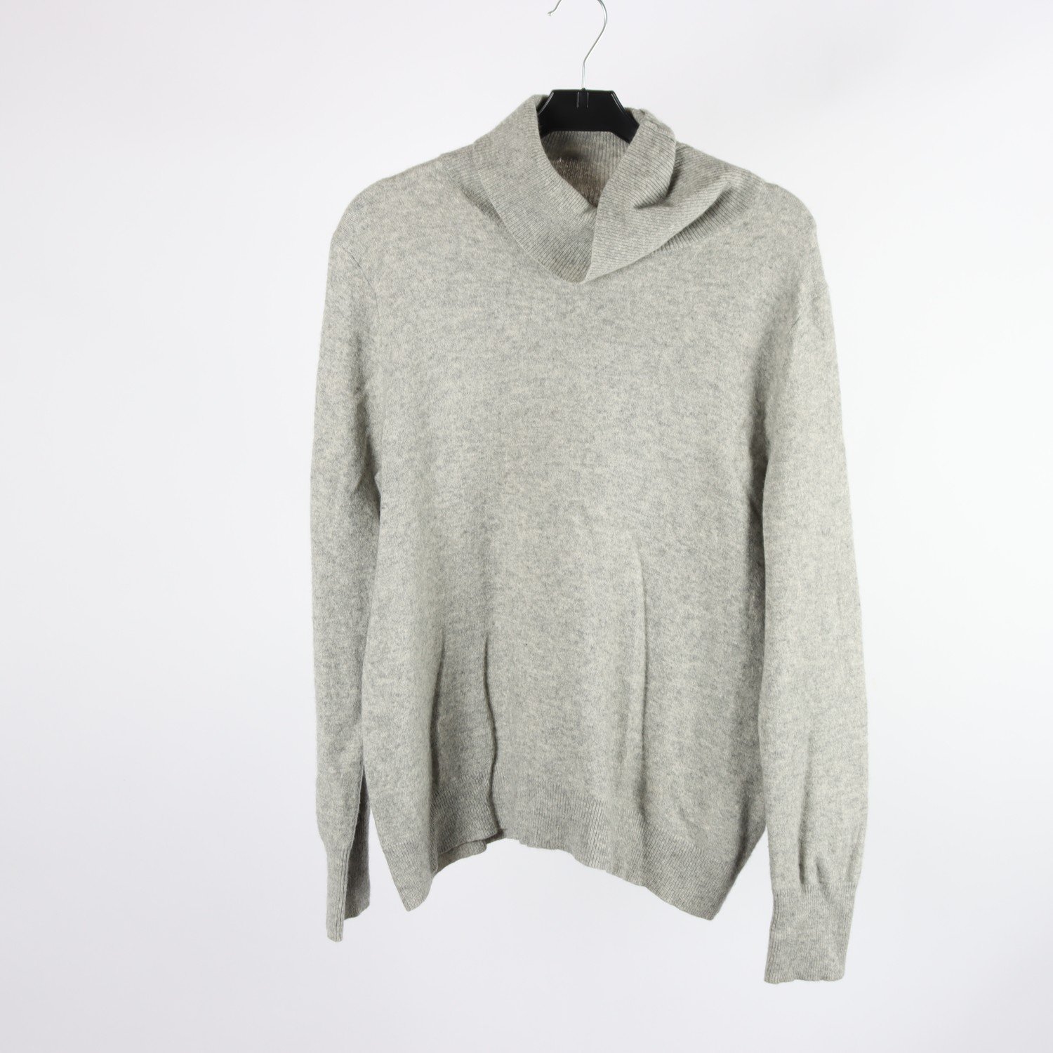 Polotröja, Uniqlo, grå, cashmere, stl. XL.